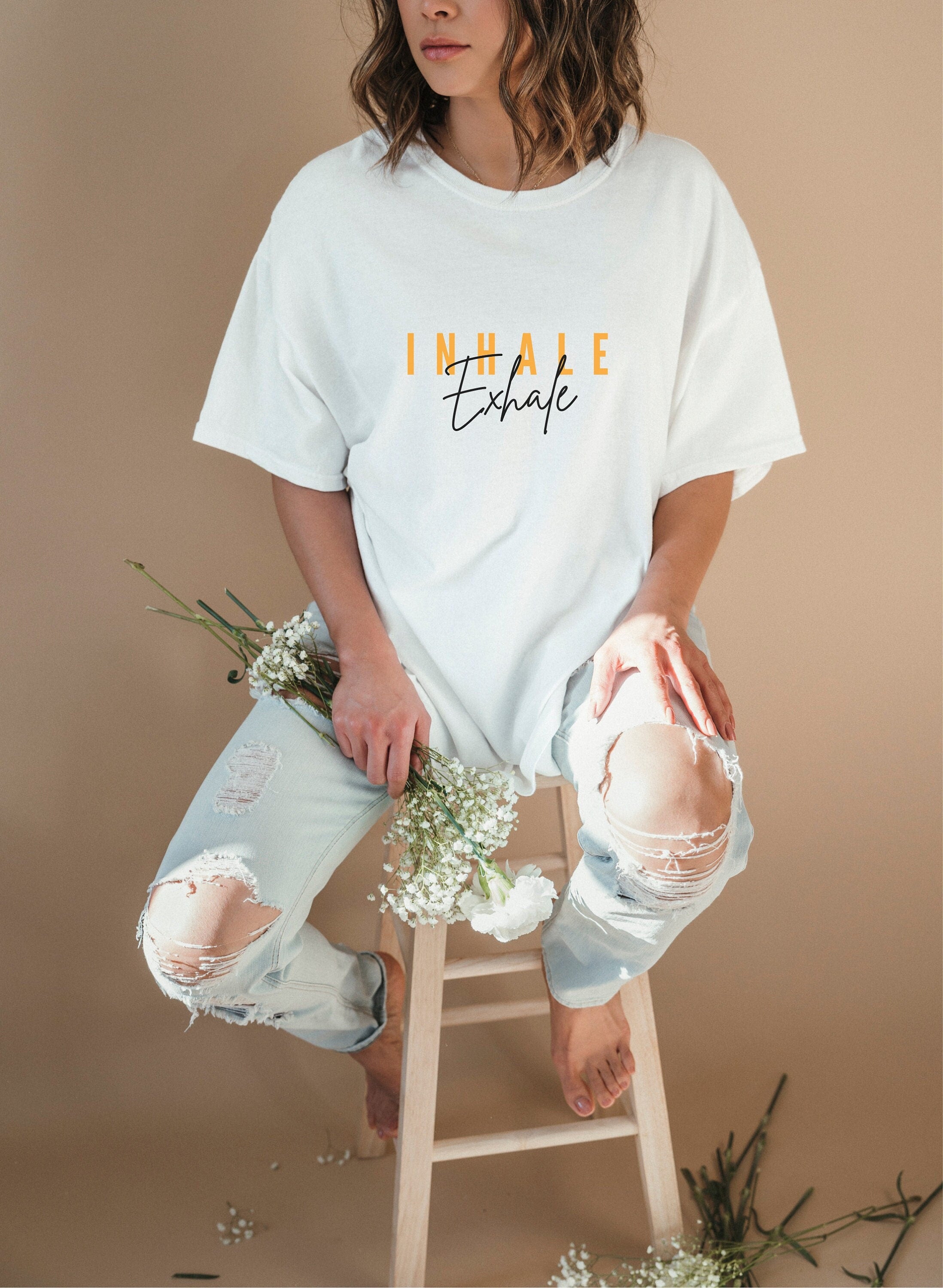 Inhale Exhale Yoga T Shirt Yoga T Shirt Inspirational Shirt Zen Yoga Apparel Funny Yoga Quote Shirt Namaste Top Positive Energy Shirt Graphic Tee – Warm & Stylish · Trending Graphic Apparel