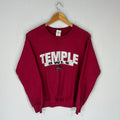 Vintage Gildan Tag Temple Owls Big Logo Printed University Temple Sweatshirt Pullover Sweater Crewneck Temple Owls Colour Maroon Size Small Sweatshirt – Premium Graphic · Must-Have Style
