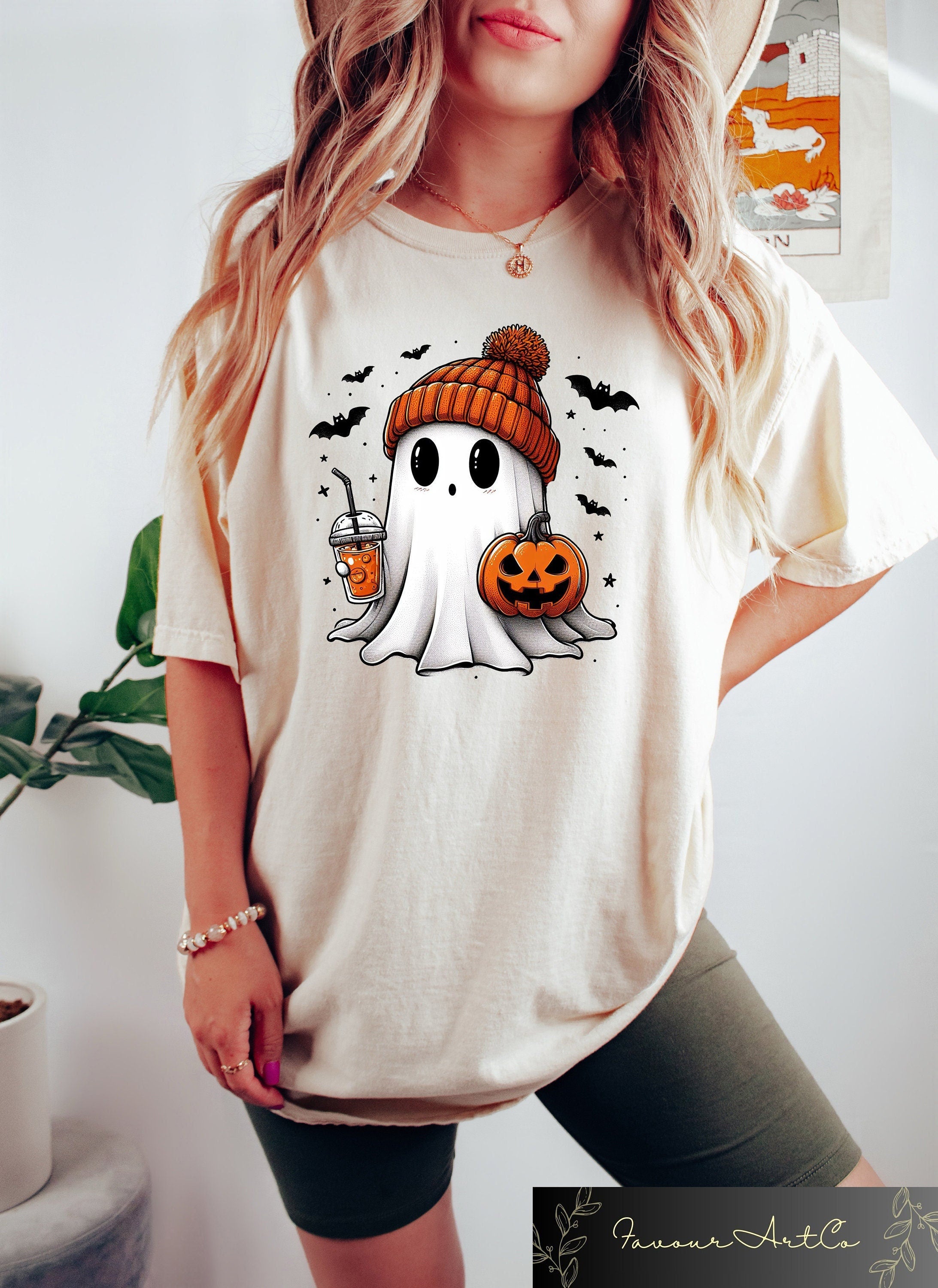 Cute Ghost Shirt Halloween Ghost Coffee Shirt Bougie Ghost Shirt Halloween Gifts Halloween Crewneck Ghost Sweatshirt Halloween Sweater Sweatshirt – Soft Feel · Great Gift For Fans