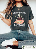 Retro Having A Mental Bake Down Shirt Funny Shirt For Mom Chef Skeleton Shirt Funny Baking Shirt Gift For Bakers Baking Shirt Graphic Tee – Soft Feel · Must-Have Style