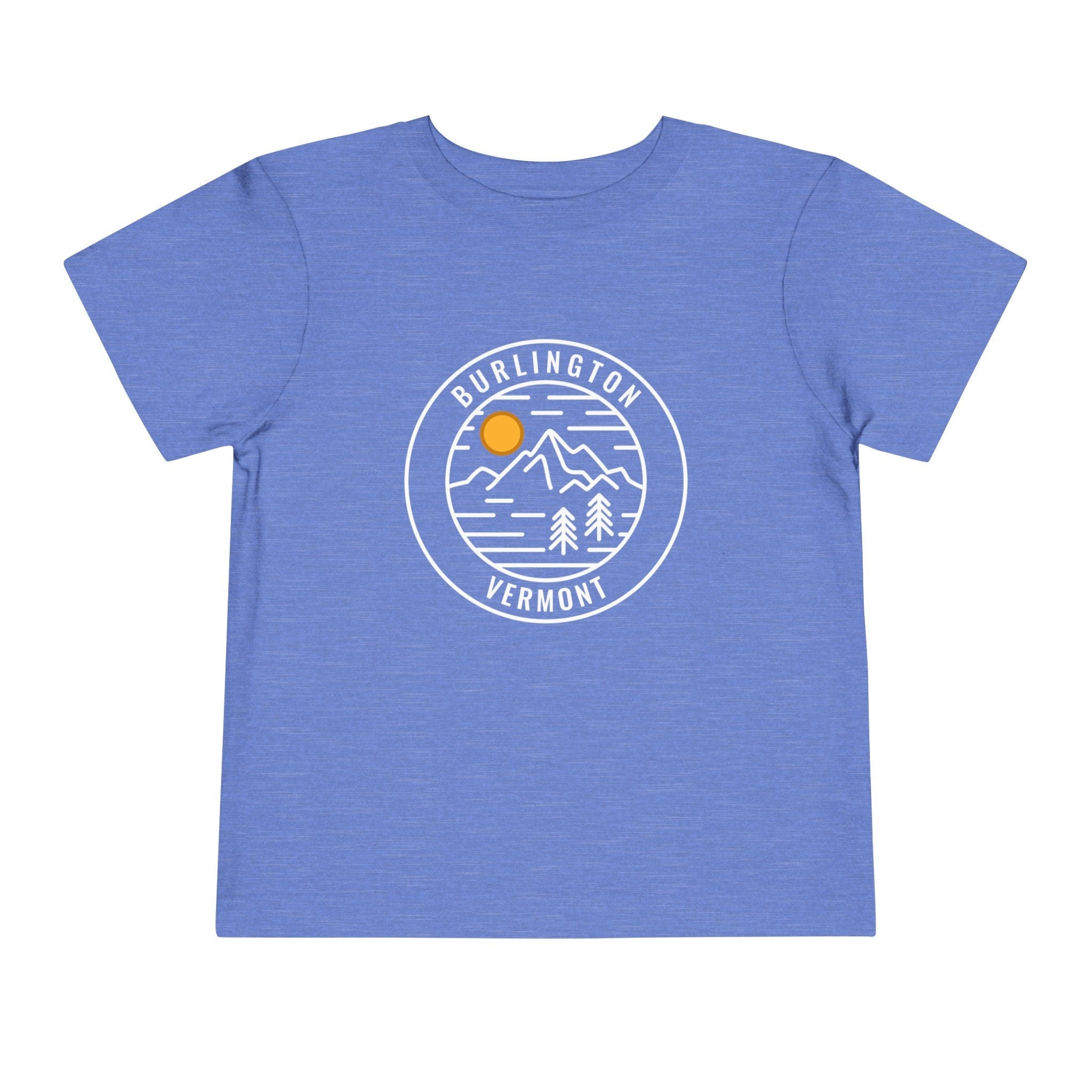 Burlington Vermont Toddler TShirt Retro Mountain Toddler Burlington Shirt Personalization Available Graphic Tee – Everyday Comfort · Must-Have Style