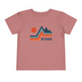 Wyoming Toddler TShirt Retro Palm Tree Unisex Toddler Wyoming Shirt Personalization Available Graphic Tee – Soft Feel · High-Quality Print