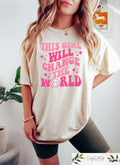 This Girl Will Change The World Shirt Girl Power Kids Shirt Little Girls Cute Shirt Aesthetic Girly Gift Graphic Tee – Easygoing Wear · Top Pick For Any Outfit