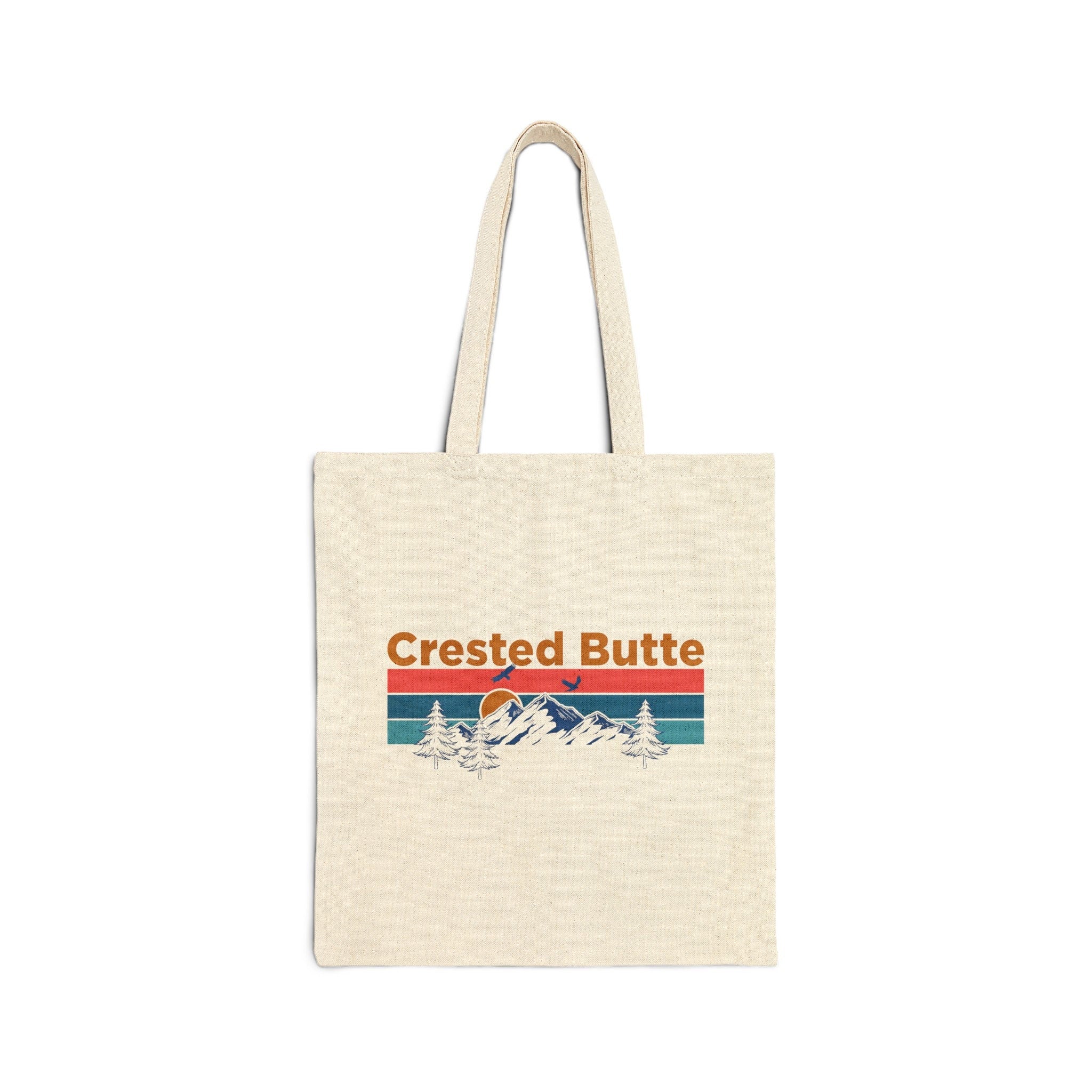 Crested Butte Tote Bag Cotton Canvas Crested Butte Bag Personalization Available Tote Bag – Feel-Good Design · Trending Graphic Apparel