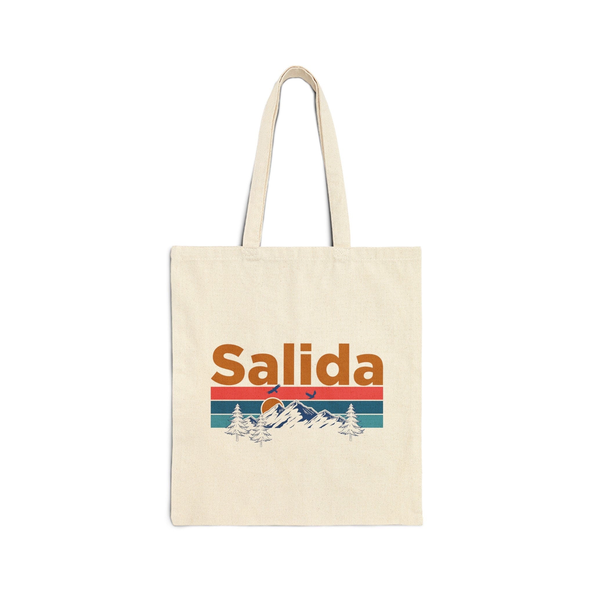 Salida Colorado Tote Bag Cotton Canvas Salida Bag Personalization Available Tote Bag – Everyday Comfort · Great Gift For Fans