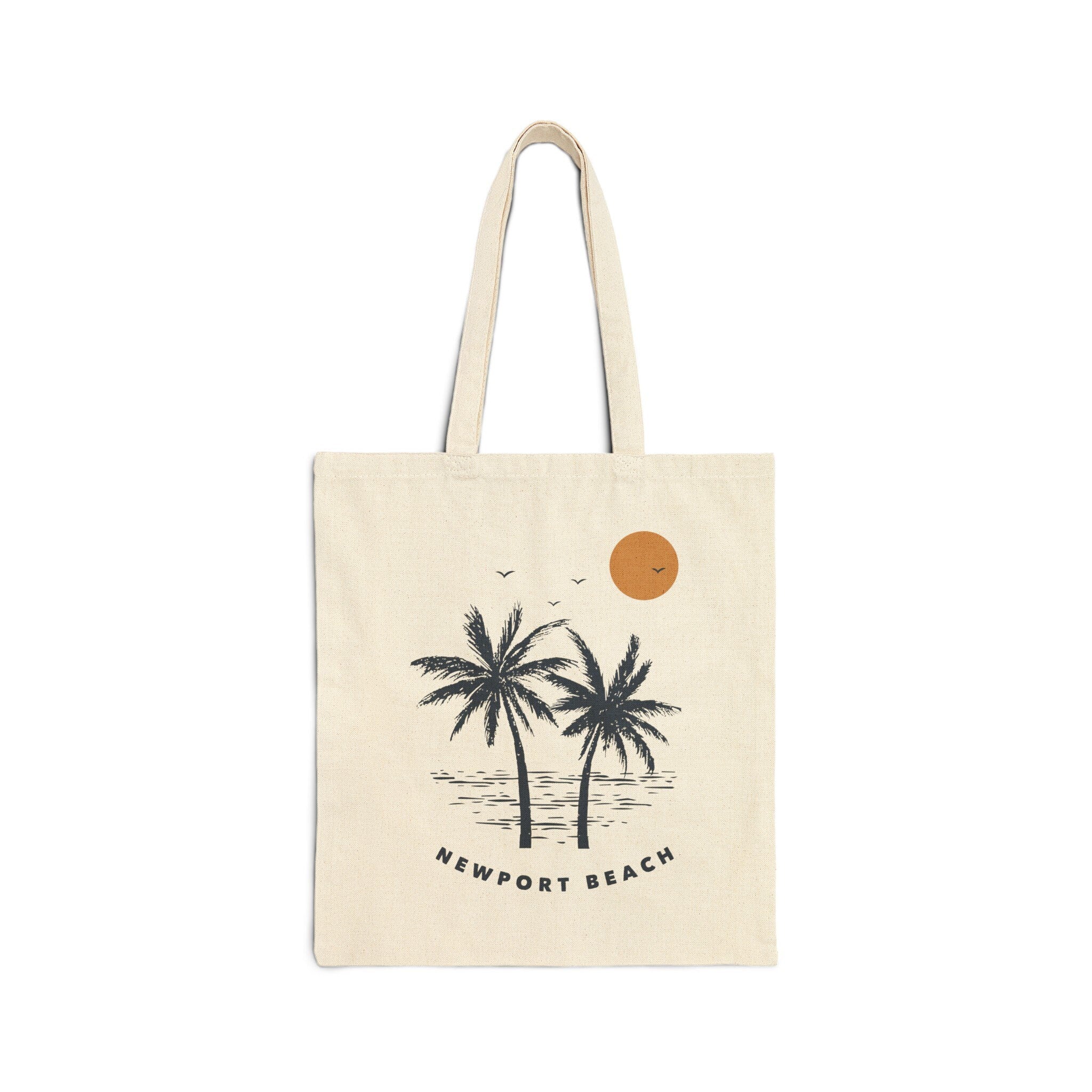 Newport Beach California Tote Bag Cotton Canvas Newport Beach Bag Personalization Available Tote Bag – Everyday Comfort · Must-Have Style