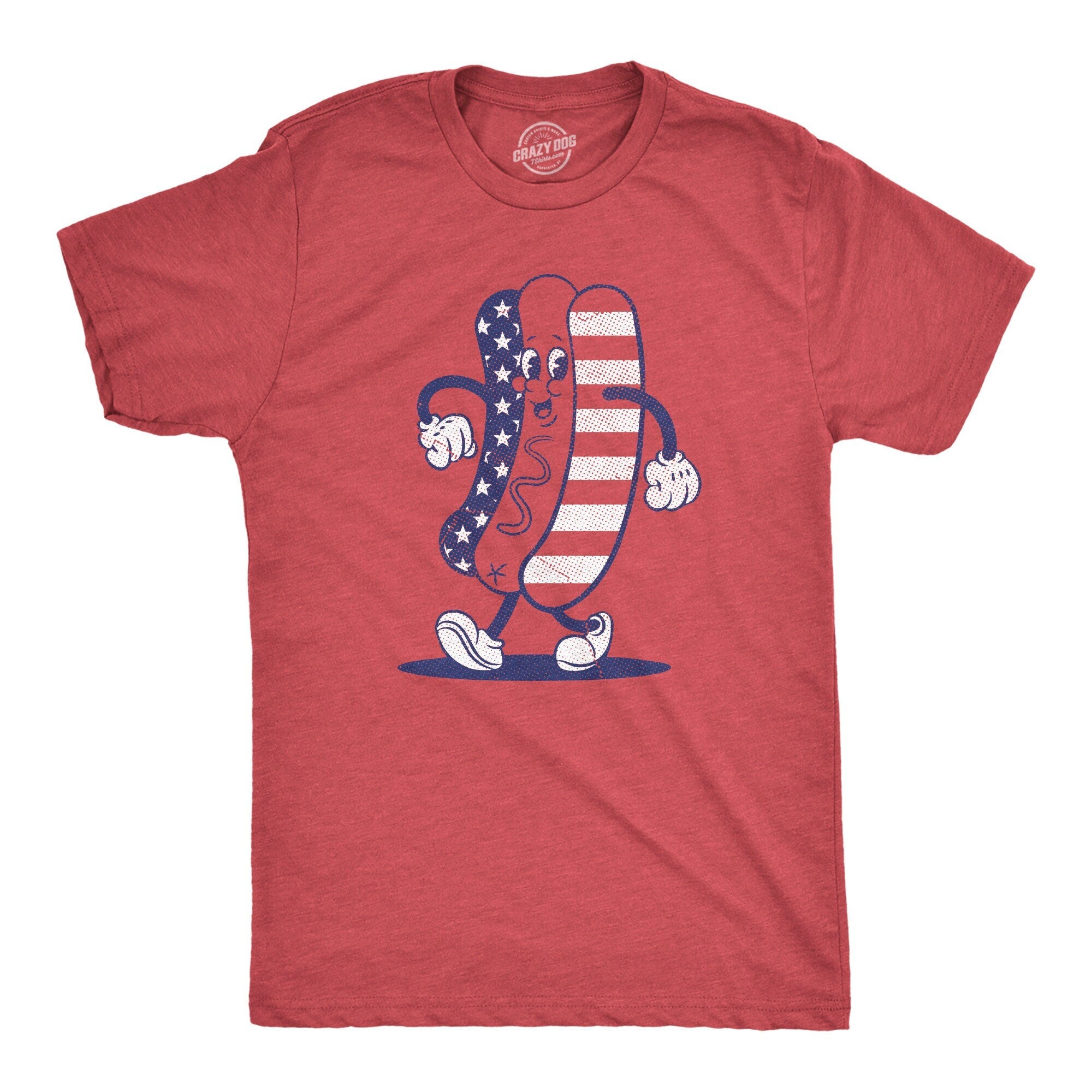 Mens Independence Day T Shirt 4th July Celebration Hot Dog America Flag Guys Party Shirts Vintage USA Flag America Shirts Graphic Tee – Aesthetic Look · Must-Have Style