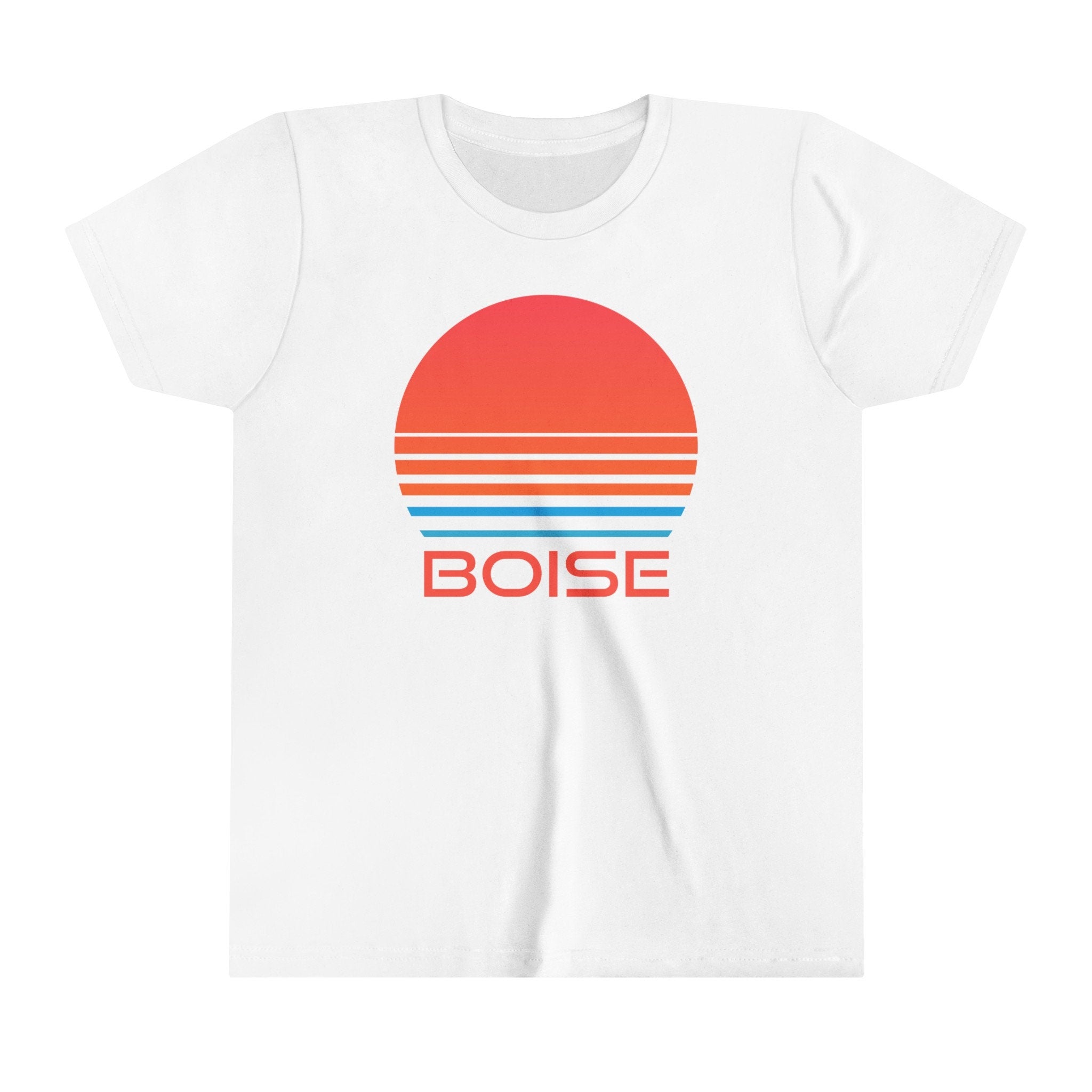 Boise Idaho Youth Shirt Retro 80s Boise Kid39s TShirt Personalization Available Graphic Tee – Fan Favorite · Perfect For Daily Wear