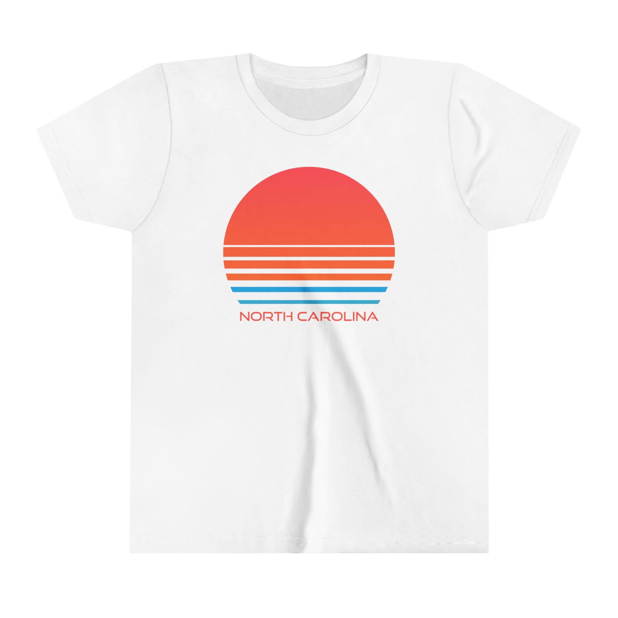 North Carolina Youth Shirt Retro 80s North Carolina Kid39s TShirt Personalization Available Graphic Tee – Bold Style · Trending Graphic Apparel