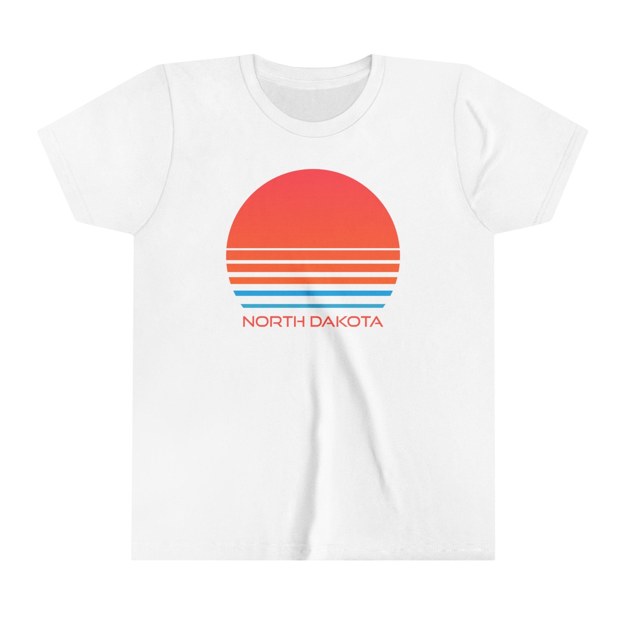 North Dakota Youth Shirt Retro 80s North Dakota Kid39s TShirt Personalization Available Graphic Tee – Warm & Stylish · Great Gift For Fans