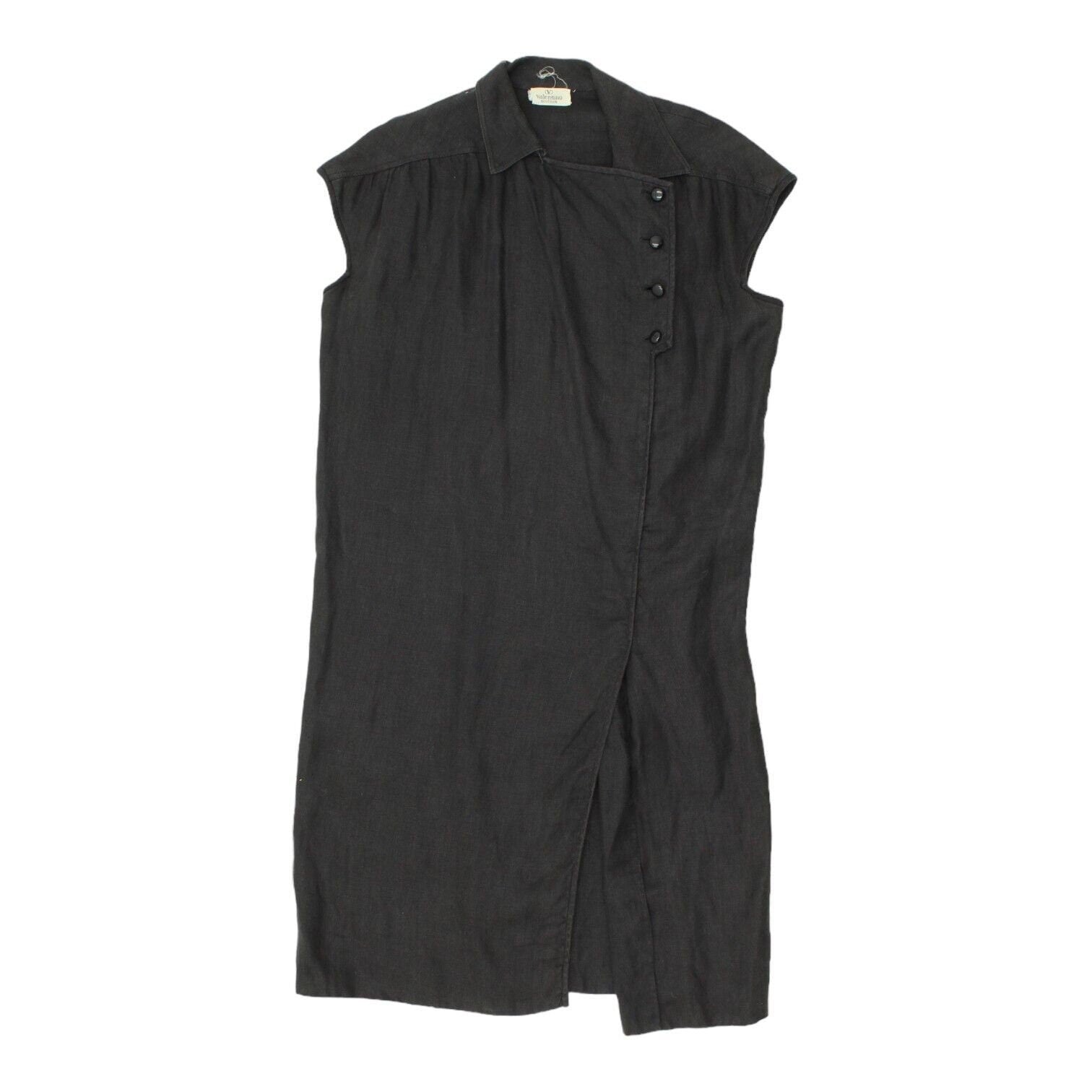 Valentino Womens Grey Sleeveless Button Up Collared Dress Vintage Designer Graphic Tee – Easygoing Wear · Top Pick For Any Outfit