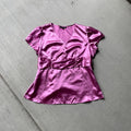 PLUS Y2K vintage 00s pink satin shirt size 18 Graphic Tee – Aesthetic Look · High-Quality Print