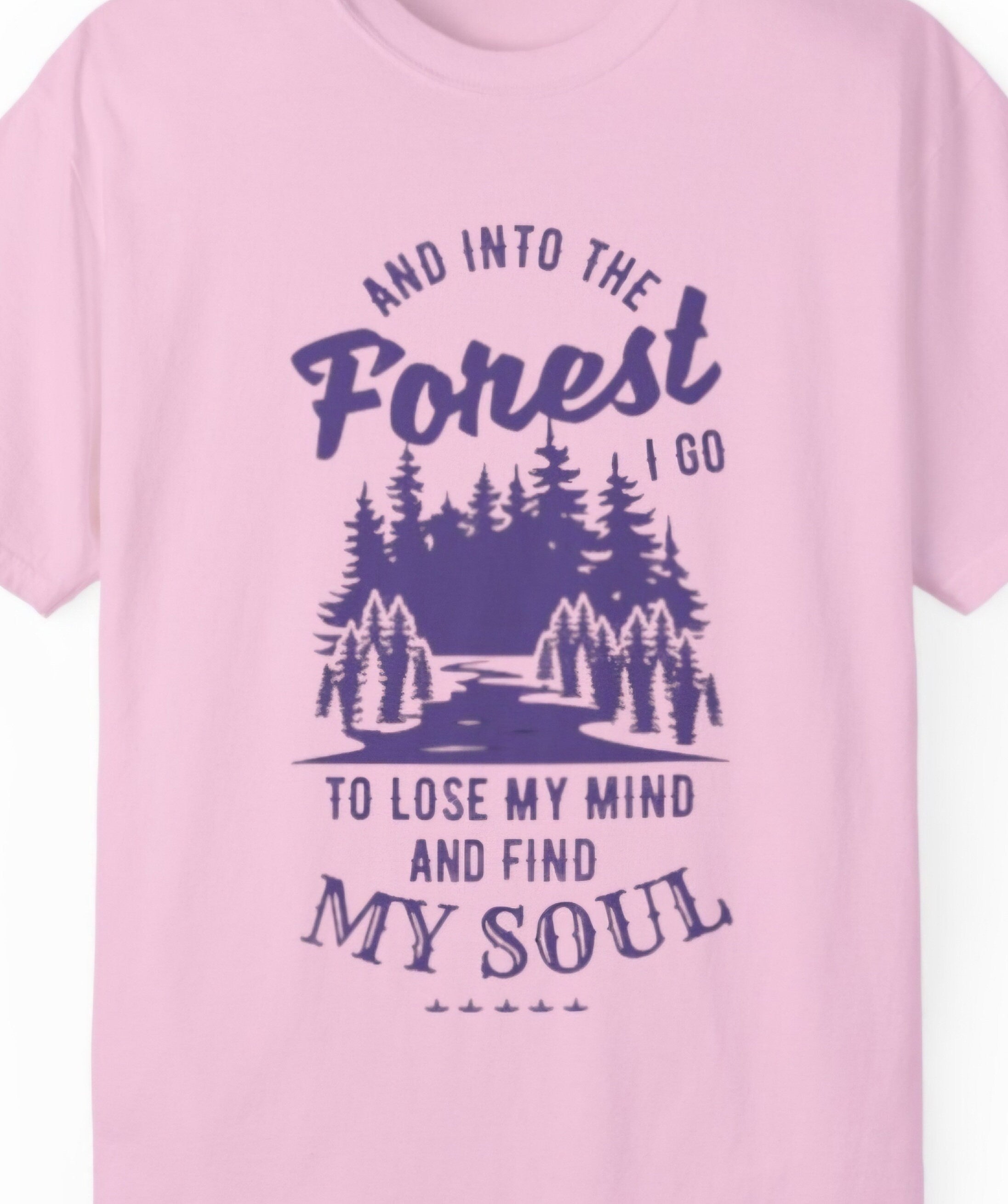Hiking Camping Shirt for Hikers Into The Forest T Shirt C Colors Tee Gift For Birthday Anniversary Unisex Garment Dyed T shirt Graphic Tee – Easygoing Wear · High-Quality Print