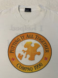 Vintage 1990s 90s Compaq Computer Put It Together Puzzle Art Tech Team T Shirt L Graphic Tee – Aesthetic Look · Must-Have Style