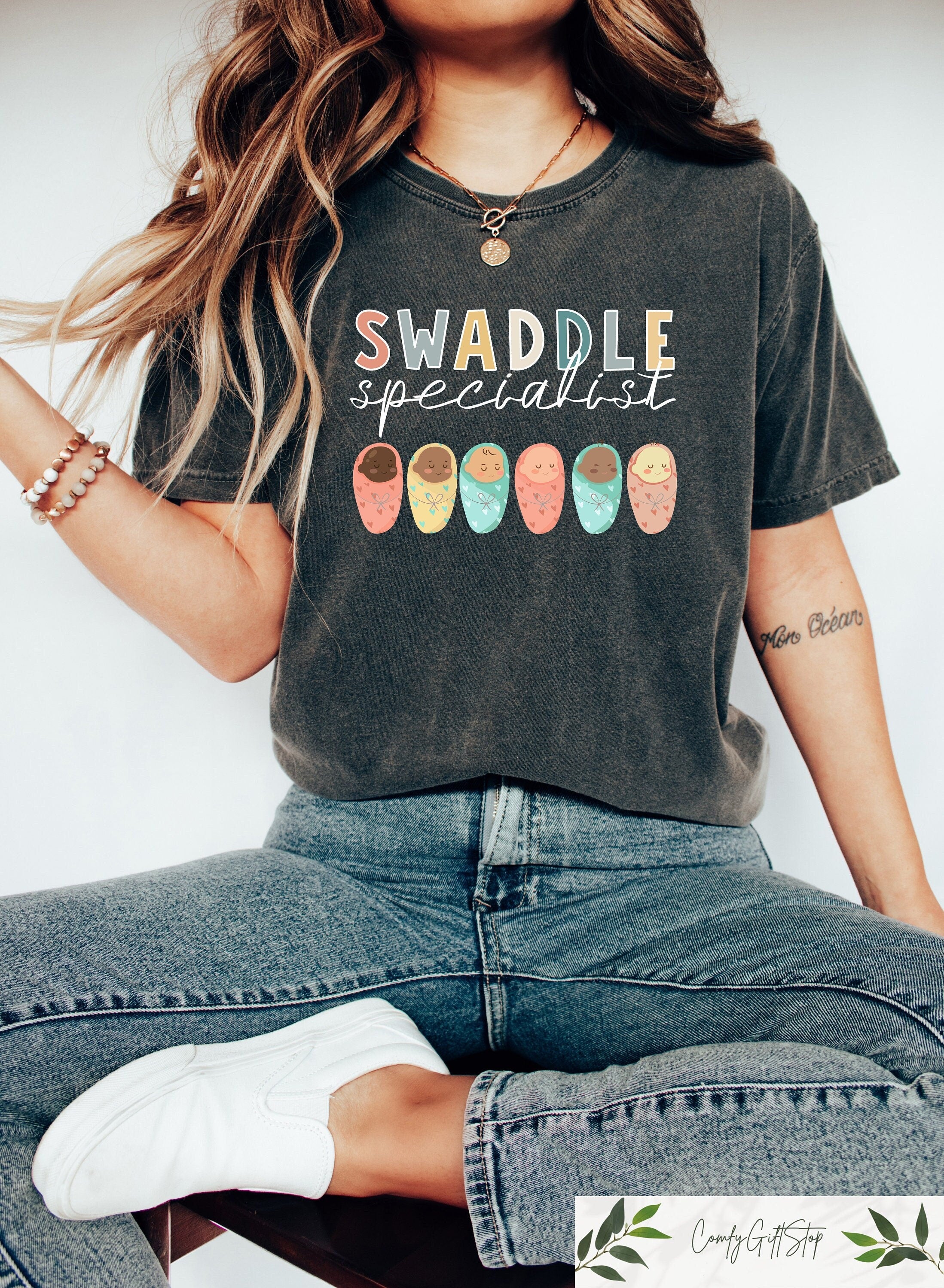 Swaddle Specialist Sweatshirt L D Nurse Shirt Mother Baby Unit Crewneck NICU Nurse Sweater Labor and Delivery Nurse Shirt Nurse Gift Sweatshirt – Cozy Vibes · Top Pick For Any Outfit