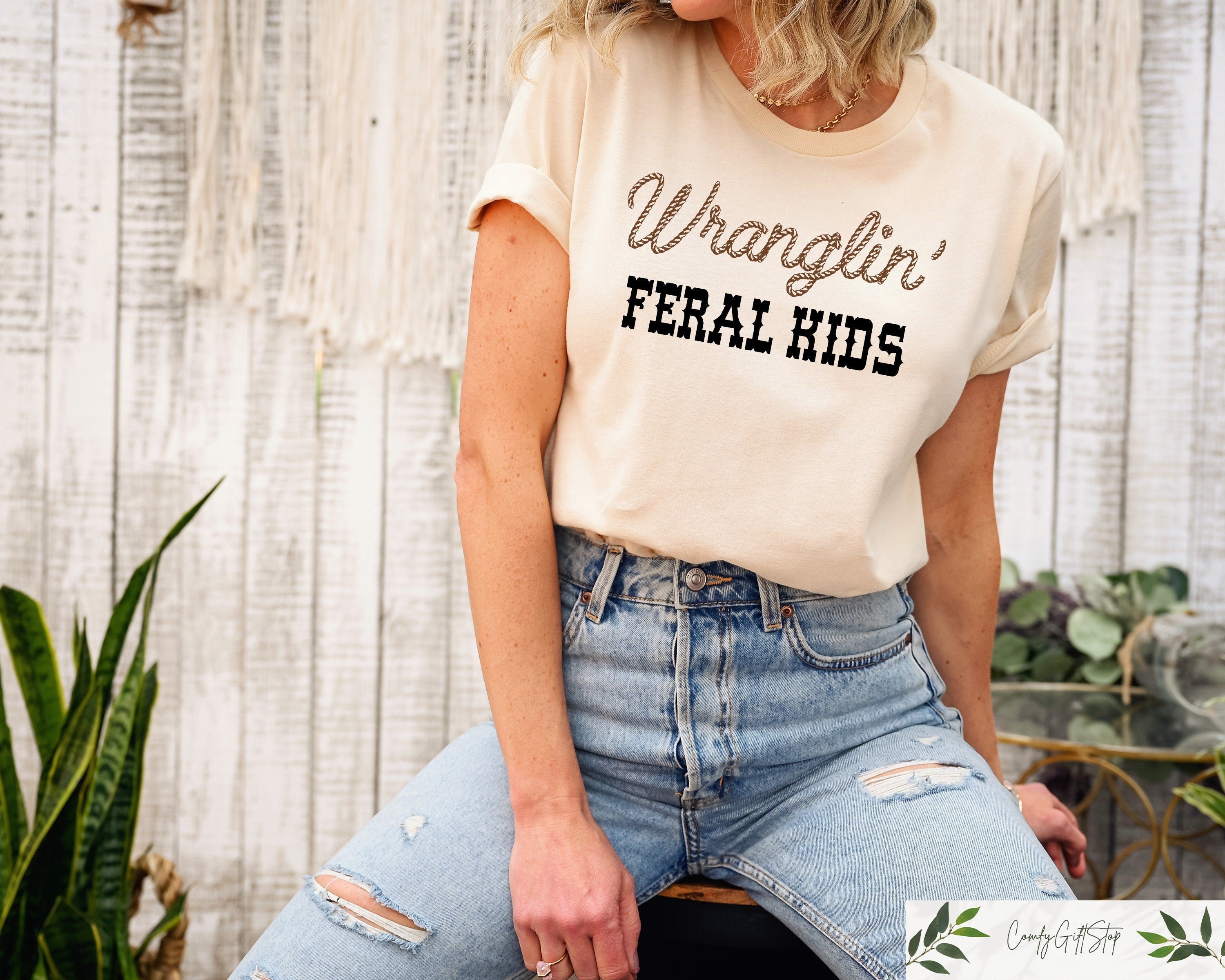 Wrangling Feral Kids Shirt Feral Kids Shirt Raccoon Shirt Funny Meme Shirt Western Cowboy Shirt Cowgirls T Shirt Country Gift Shirt Graphic Tee – Cozy Vibes · Top Pick For Any Outfit