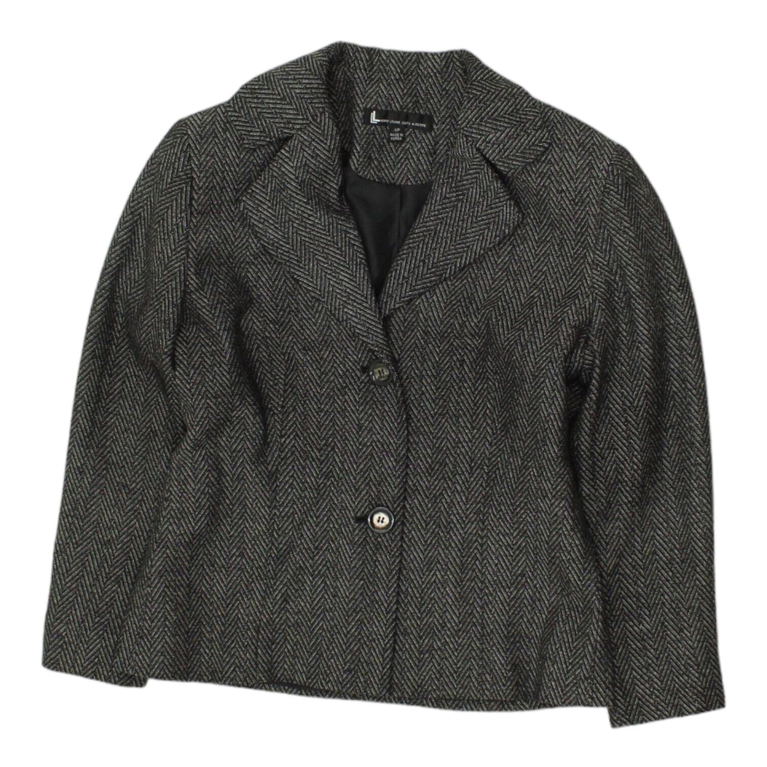 Larry Levine Womens Grey Blazer Jacket Vintage High End Designer Suit VTG Graphic Tee – Easygoing Wear · Trending Graphic Apparel
