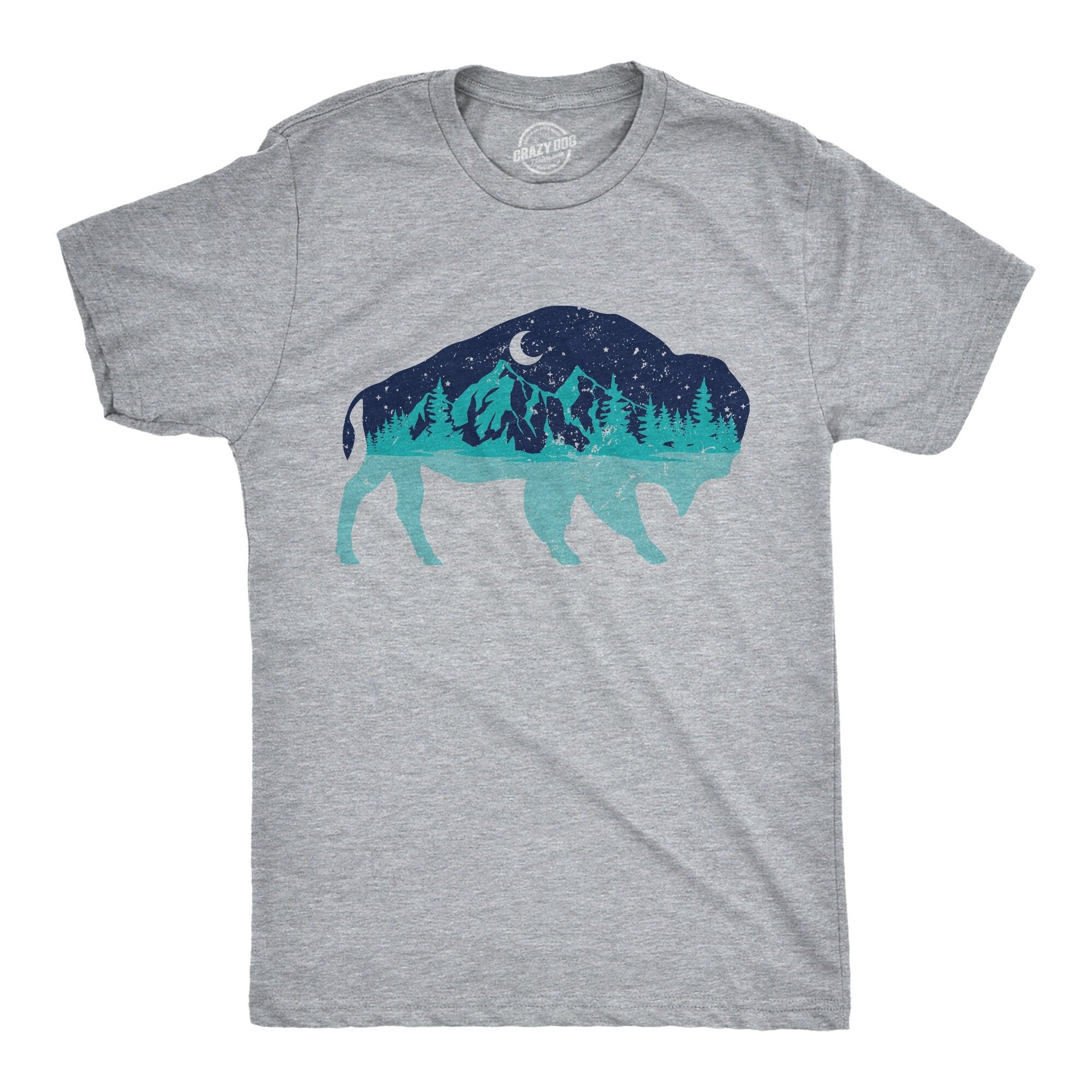 Nature Bison Nature Buffalo Buffalo Shirts Bison Shirts National Parks Yellowstone Cowboy Shirt Mens Shirt Mountain Shirts Outside Graphic Tee – Soft Feel · Perfect For Daily Wear