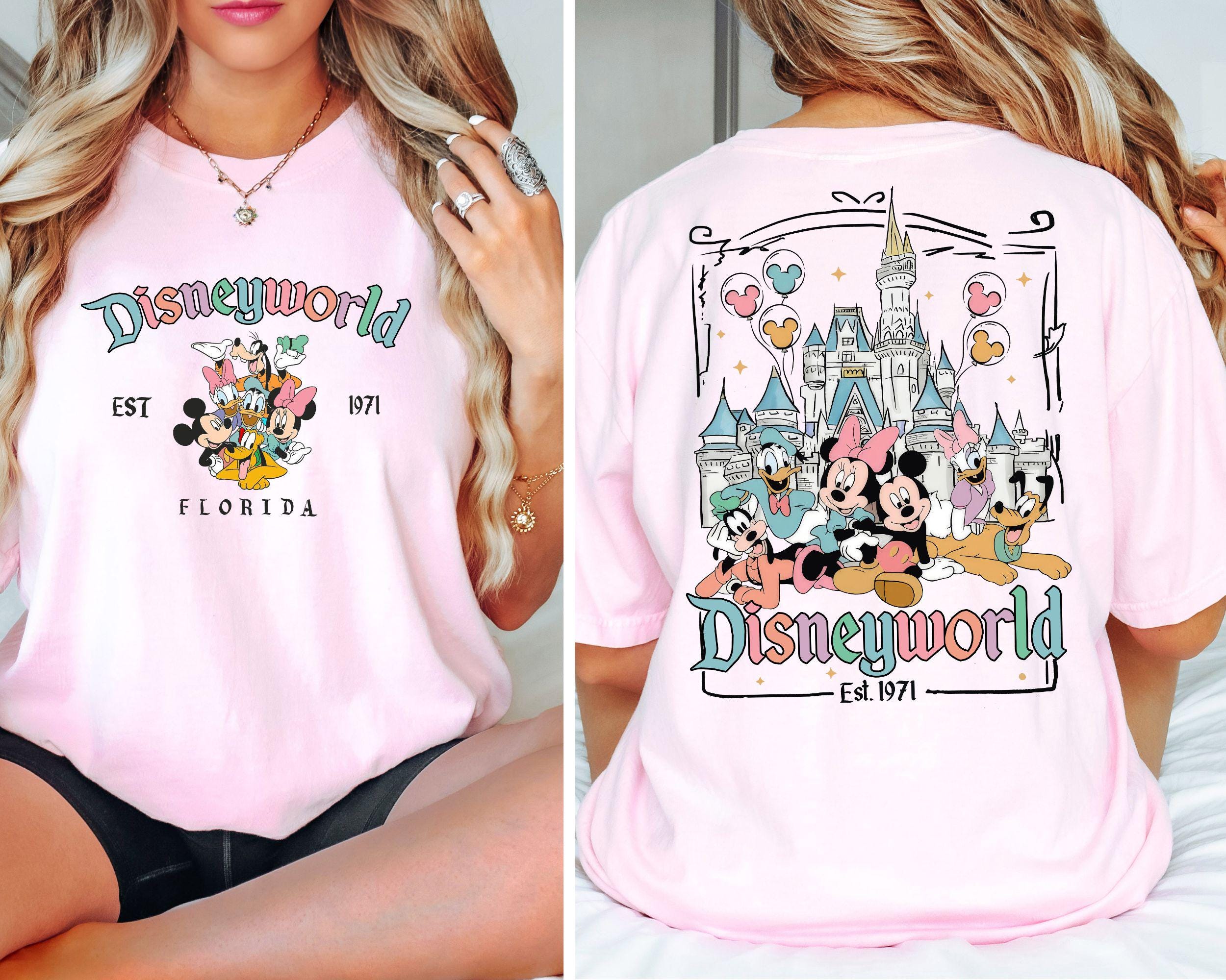 Disneyland Florida T Shirt Disneyland Est 1971 Shirt Disneyworld Shirt Disney Trip Shirt Mickey And Friends Shirt Mickey Mouse Shirt Graphic Tee – Warm & Stylish · Perfect For Daily Wear