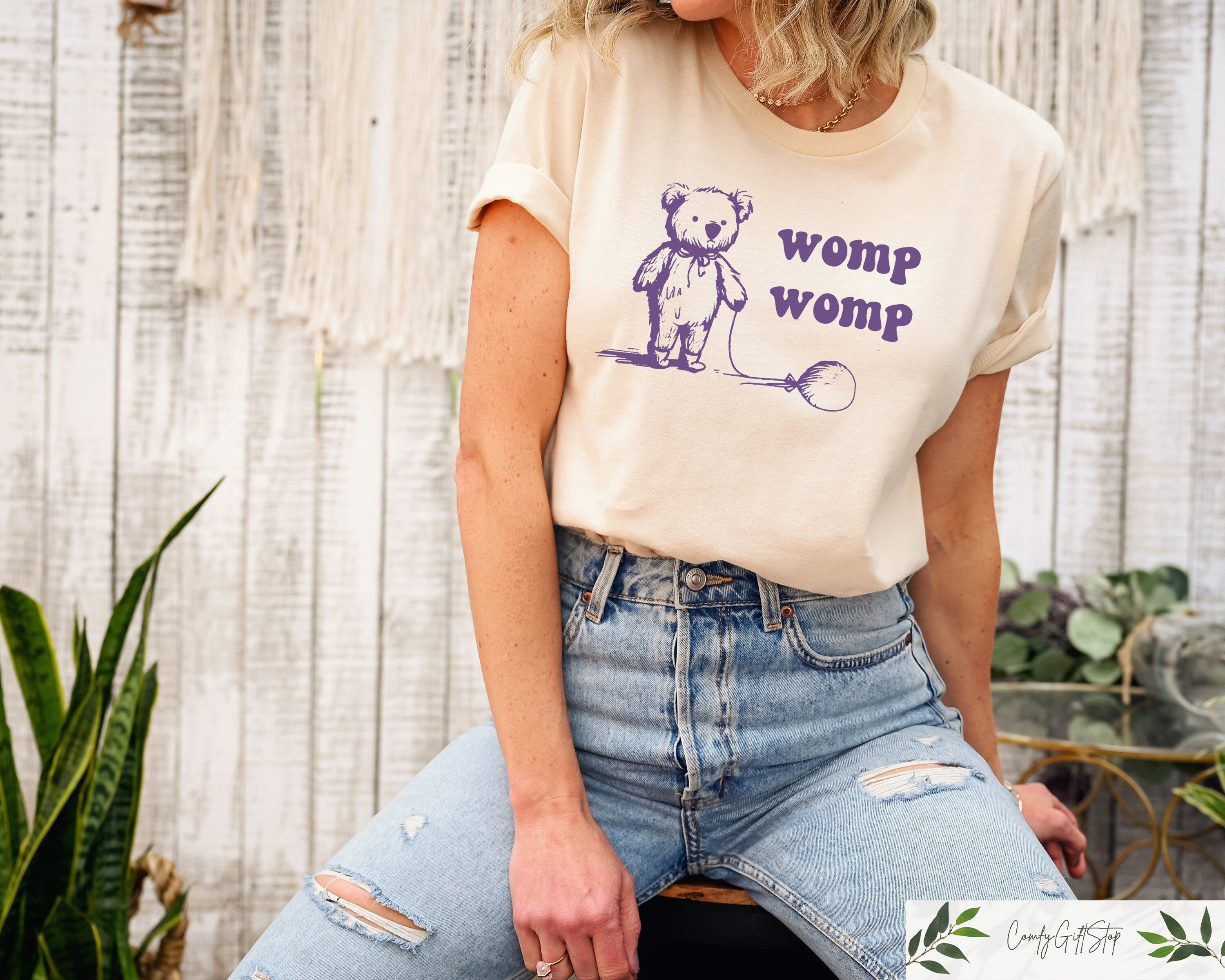 Retro Comfort Funny Shirt Womp Womp Funny Retro Shirt Comfort Meme Shirt Retro Bear Shirt Funny Sayings Shirt Meme Graphic Tee Graphic Tee – Easygoing Wear · Perfect For Daily Wear