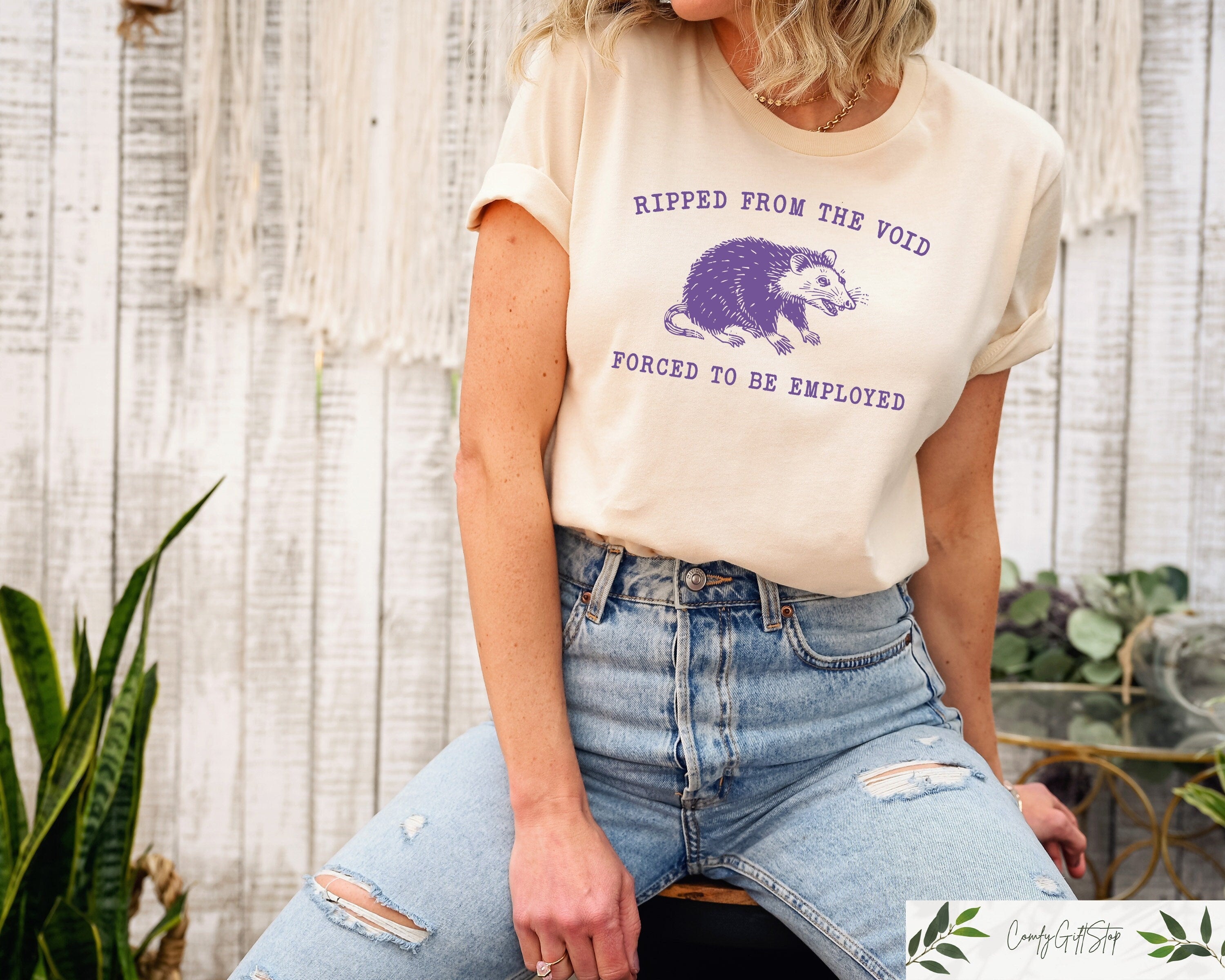 Retro Comfort Funny Shirt Ripped From The Void Shirt Funny Possum Shirt Sarcastic Shirts Meme Tshirt Opossum Shirt Silly Graphic Tee Graphic Tee – Soft Feel · Top Pick For Any Outfit