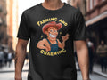 Farming And Charming Farmer39s T Shirt Graphic Tee – Feel-Good Design · Top Pick For Any Outfit