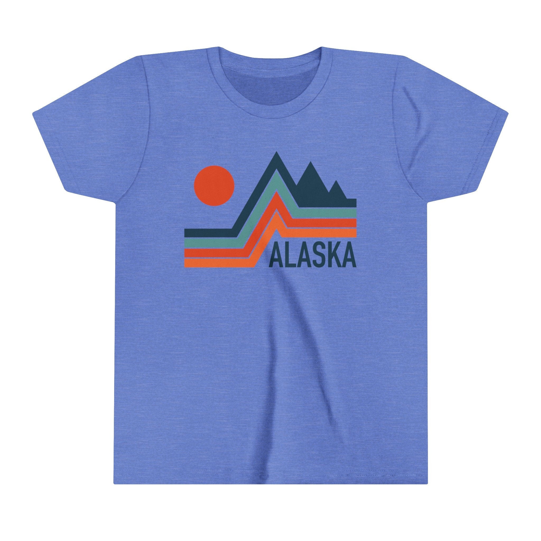 Alaska Youth Shirt Retro Mountain Alaska Kid39s TShirt Personalization Available Graphic Tee – Everyday Comfort · Must-Have Style