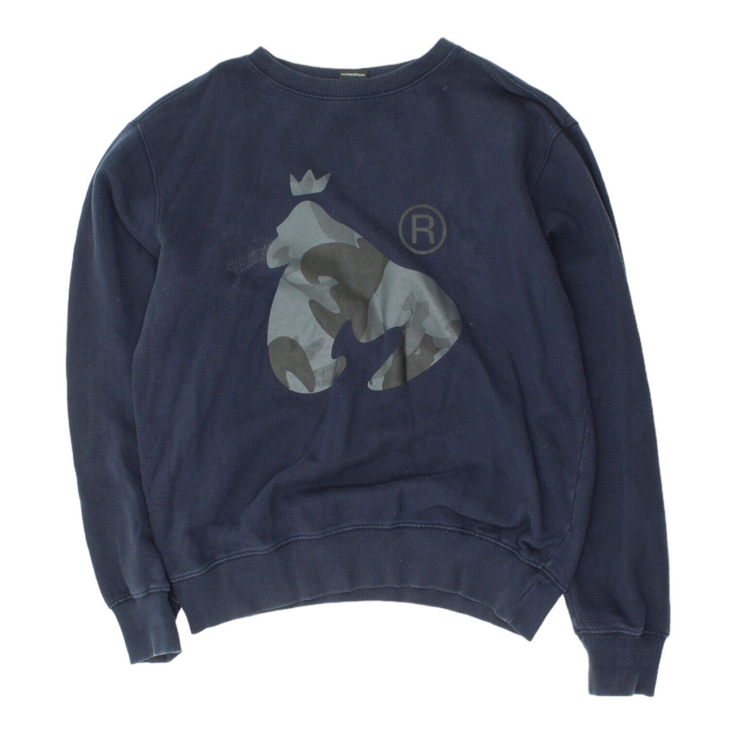Money Mens Navy Crew Neck Logo Sweatshirt Vintage Designer Jumper VTG Sweatshirt – Aesthetic Look · Trending Graphic Apparel