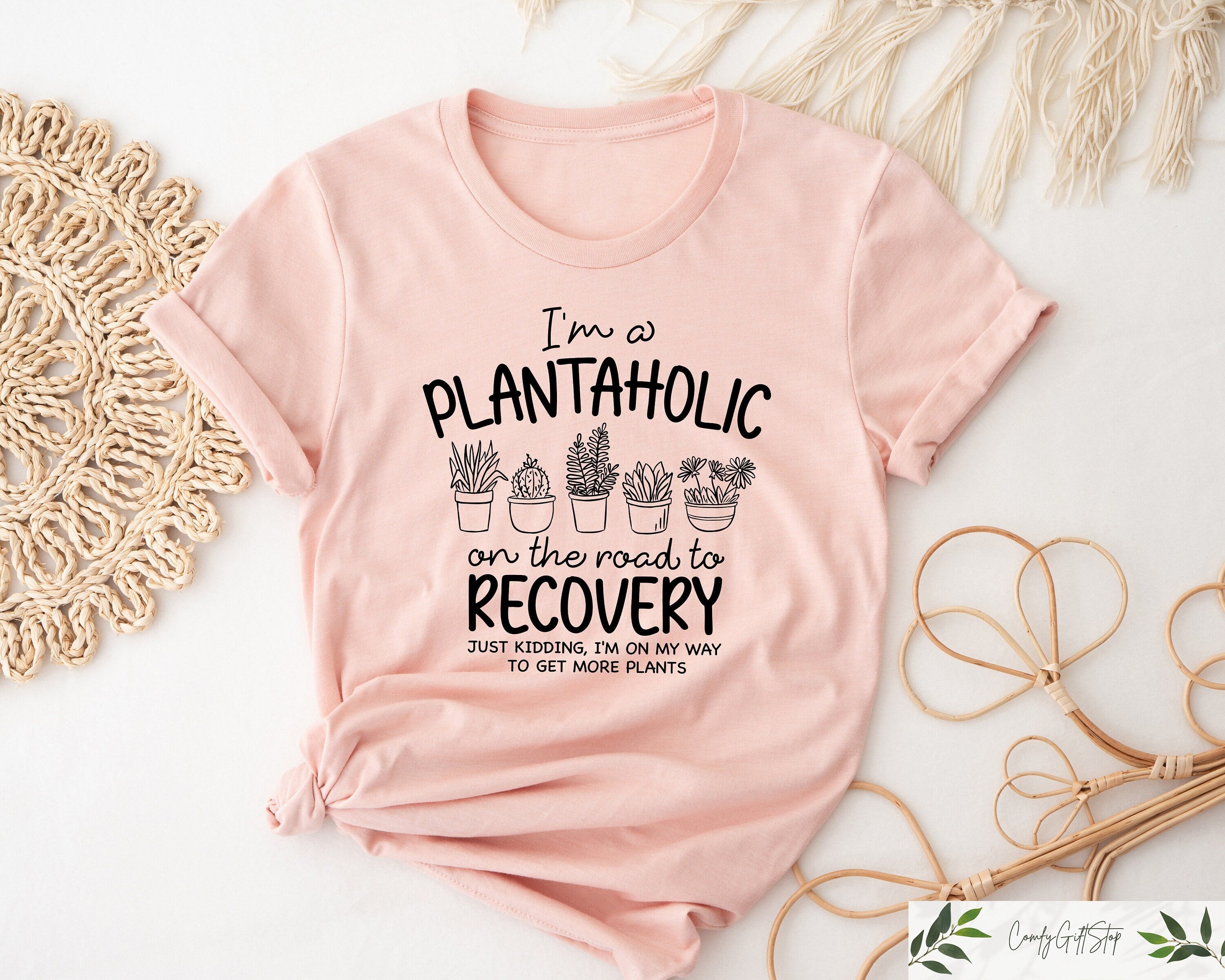 Cute Plantaholic Shirt Plant Lover T Shirt Plant Lady Shirt Funny Gardener Gift Cute Vegan TShirt House Plants Shirt Botanical T Shirt Graphic Tee – Everyday Comfort · Must-Have Style