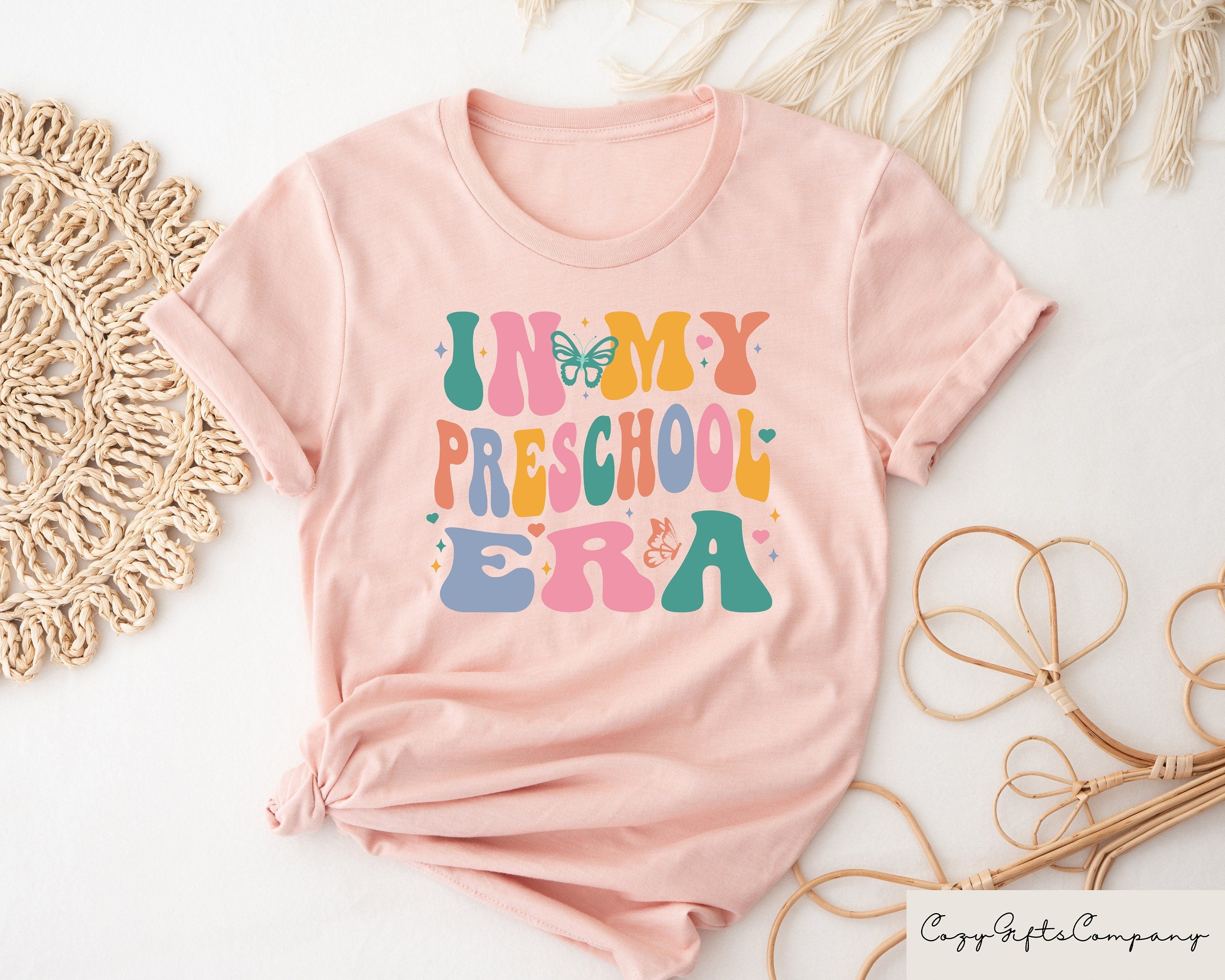 In My Preschool Era Shirt Preschool Vibes T Shirt First Day of School Shirt Back to School Shirt Preschool Kid Tee Back To School Gift Graphic Tee – Cozy Vibes · Perfect For Daily Wear