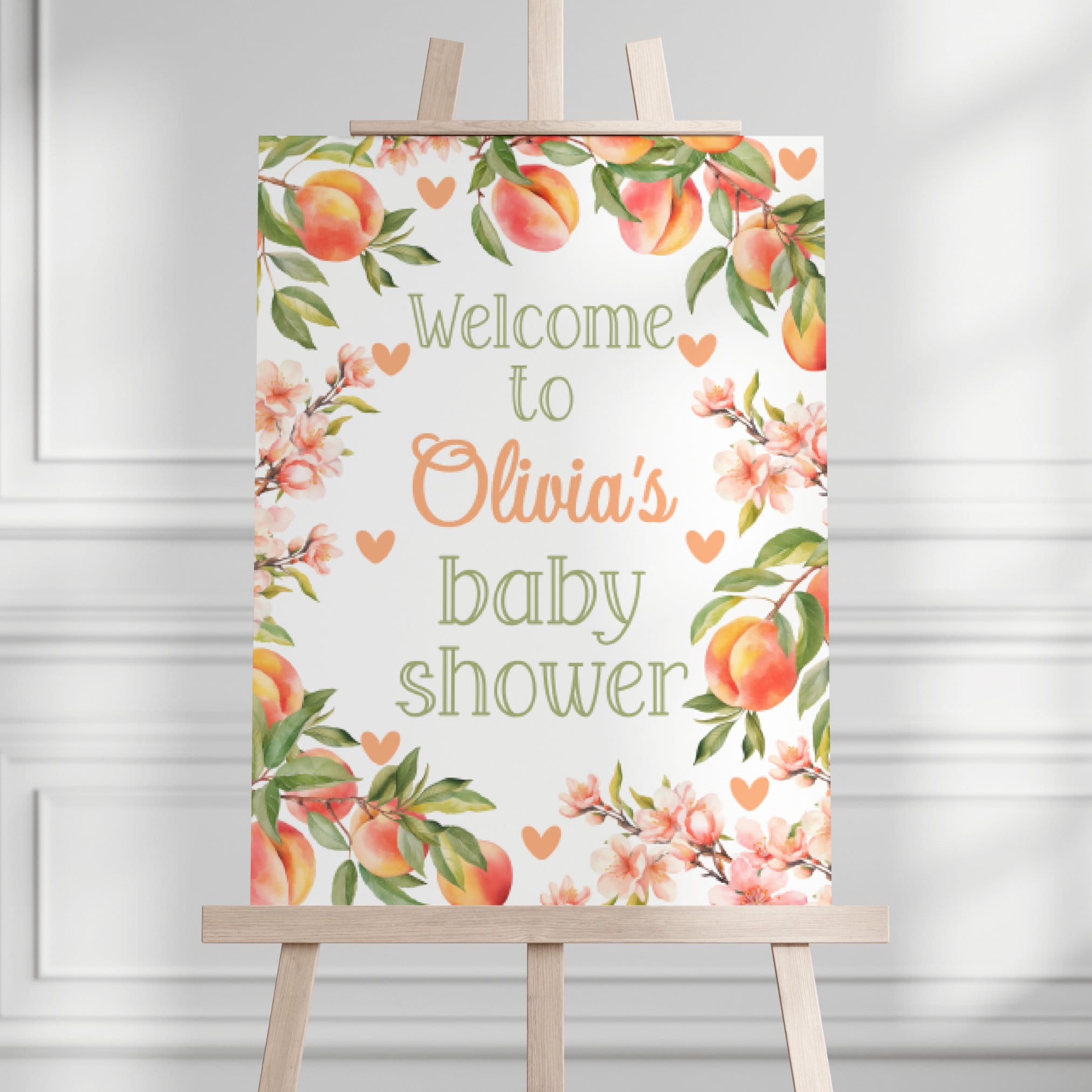 Peach Baby Shower Welcome Sign A Sweet Little Peach is on the Way Baby Shower Sign Peach Welcome Sign Girl Baby Shower Decor Summer P123 Graphic Tee – Warm & Stylish · Great Gift For Fans