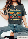 Retro First Of All I39m A Delight Sarcastic Angry Opossum Lover Shirt Comfort Funny Animal Lover TShirt Unique Gift for Opossum Lovers Graphic Tee – Fan Favorite · Trending Graphic Apparel