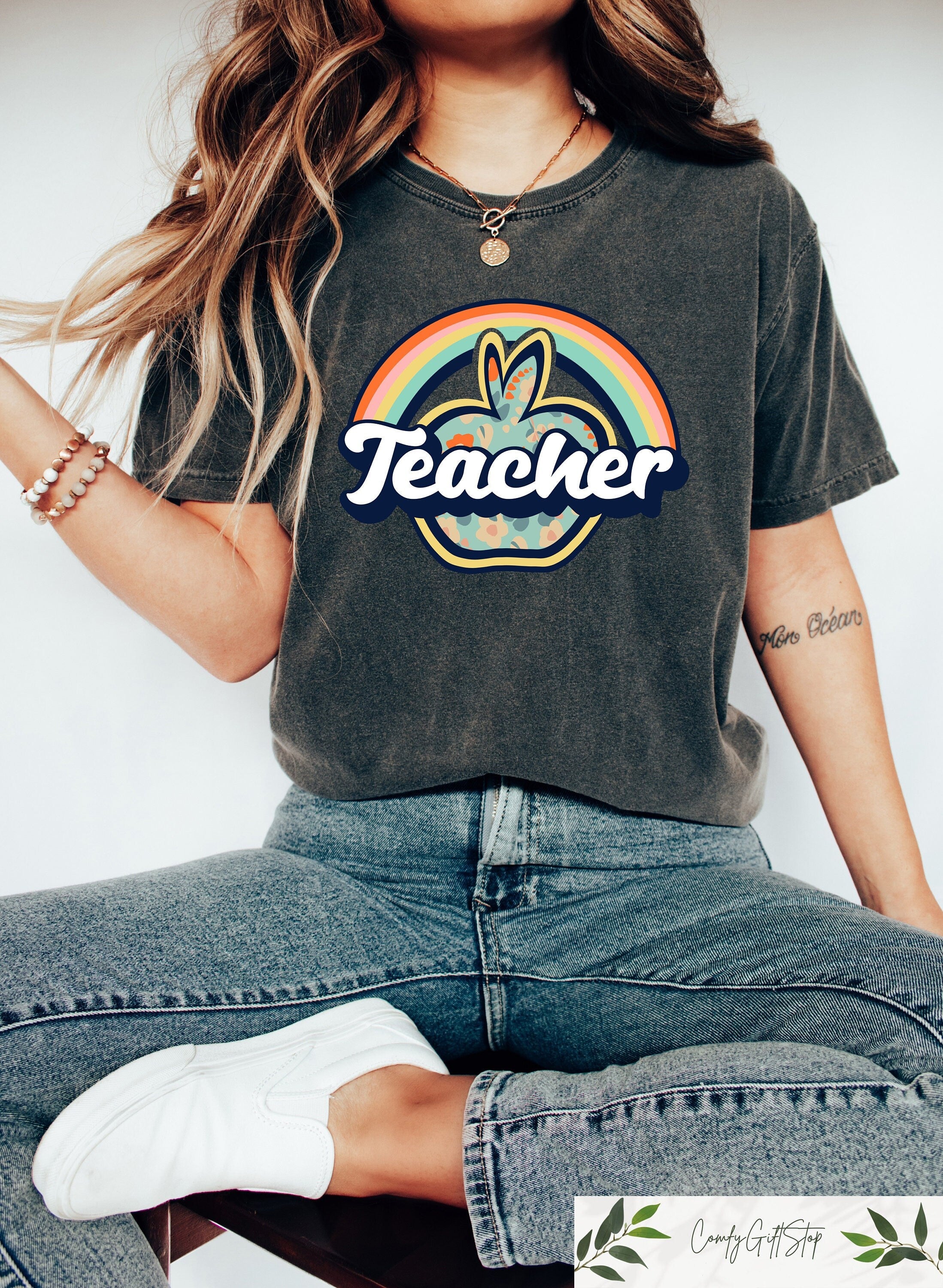 Rainbow Teacher Shirt Teacher Team Matching Shirts First Day Of School Shirt Back To School Gifts For Teacher Kindergarten Teacher Gifts Graphic Tee – Fan Favorite · Must-Have Style