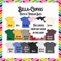 You Choose Design Youth T Shirt Toddler T Shirt Kids Short Sleeve Tee BellaCanvas Custom Shirt Choose From Any Design In This Shop Graphic Tee – Premium Graphic · Trending Graphic Apparel
