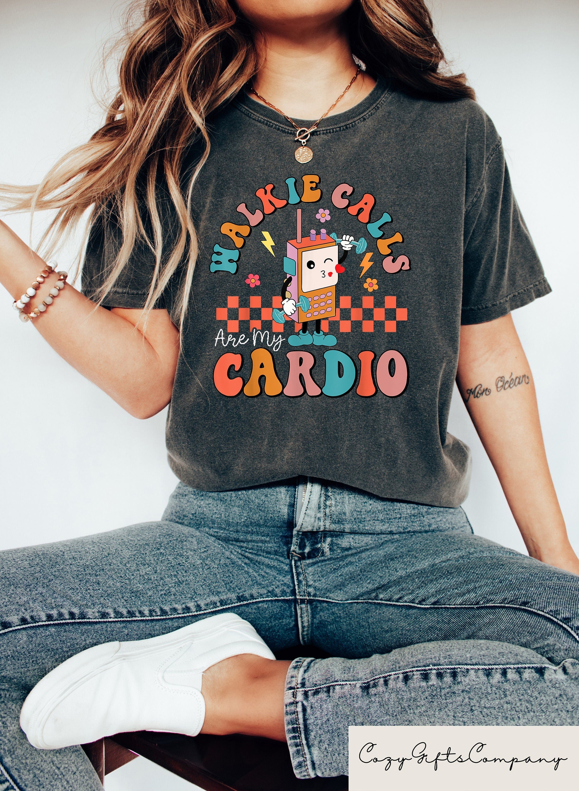 Walkie Calls Are My Cardio Shirt Special Education Teacher Shirt School Psychologist Shirt Behavior Therapist Shirt School Psych Tee Graphic Tee – Soft Feel · Top Pick For Any Outfit