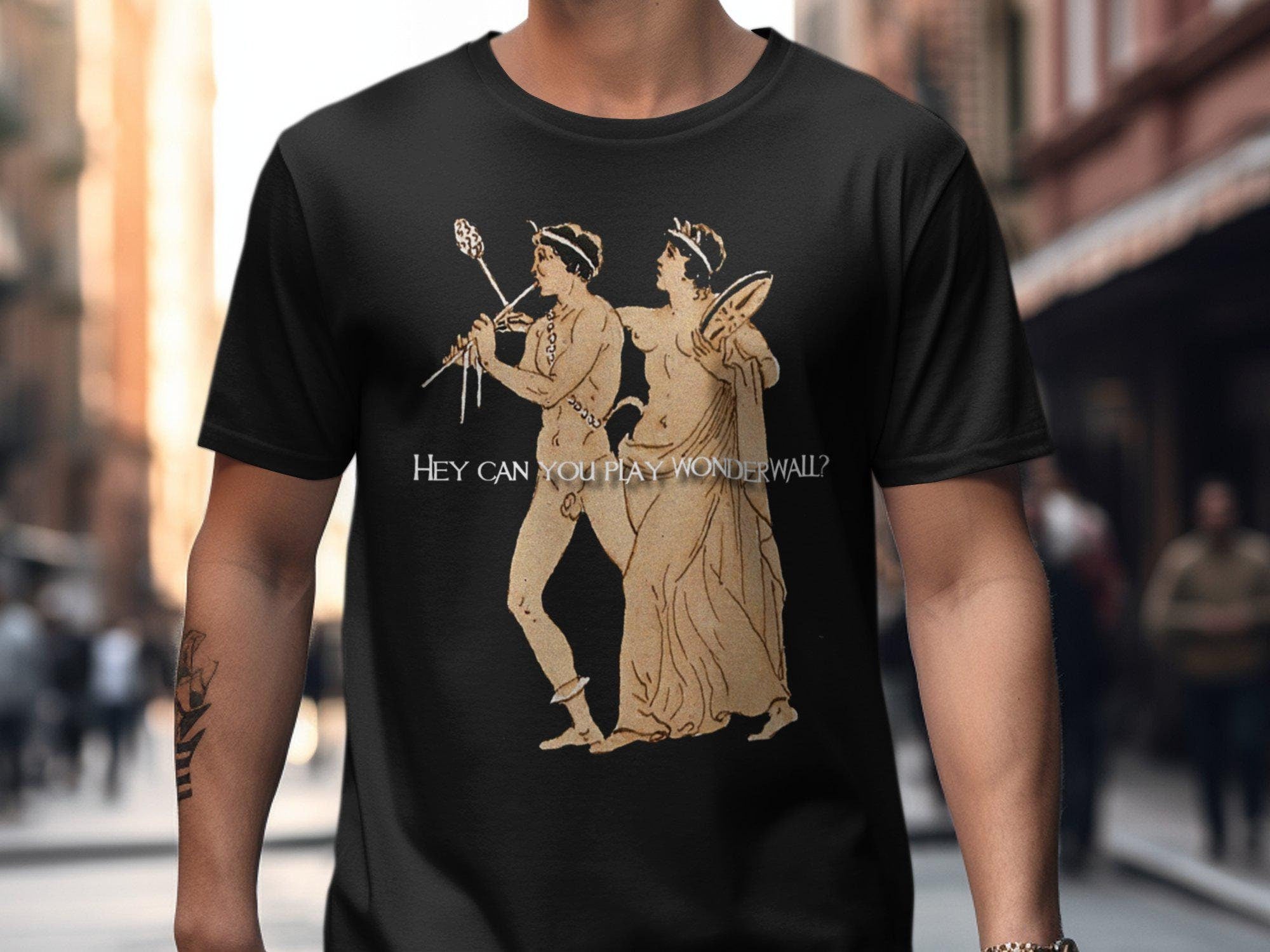 Can You Play Wonderwall Shirt Graphic Tee – Warm & Stylish · High-Quality Print