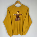 Vintage 90s Tultex Tag Art Doll Vintage Big Logo Embroidered Sweatshirt Crewneck Pullover Sweater Art Vintage Colour Yellow Size Medium Sweatshirt – Bold Style · Trending Graphic Apparel