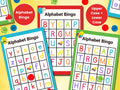 Alphabet Bingo Educational Activities Kids Activity Alphabet Game Homeschool Printables Preschool Kindergarten Early Learning Games Graphic Tee – Soft Feel · Top Pick For Any Outfit
