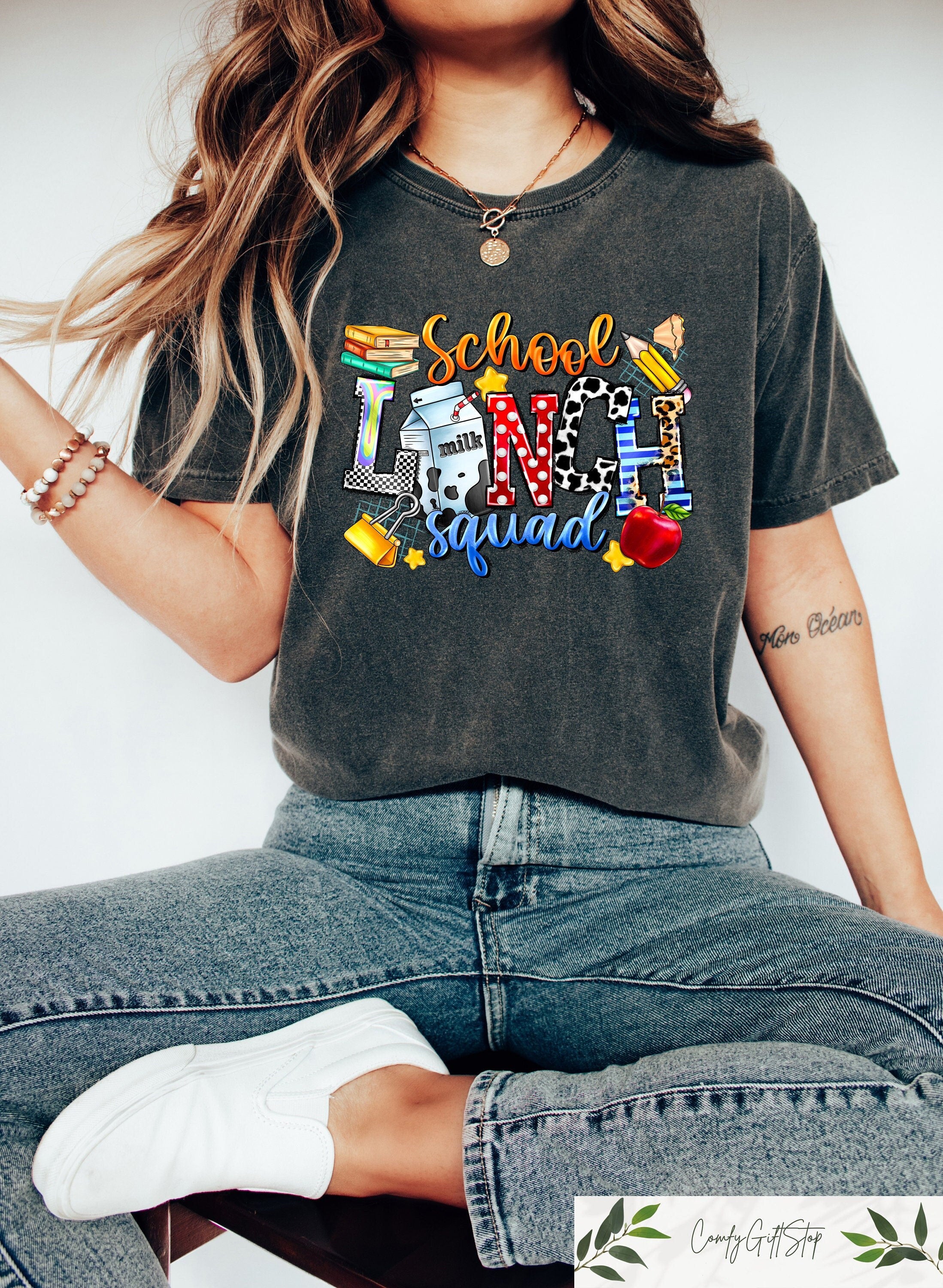 Lunch Squad Shirt School Lunch Ladies Shirt Cafeteria Worker T Shirt Back To School Gift Lunch Lady Shirt Teacher Shirt Graphic Tee – Soft Feel · Must-Have Style