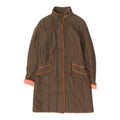 Fay Womens Long Brown Quilted Overcoat Vintage High End Designer Coat VTG Graphic Tee – Soft Feel · Great Gift For Fans