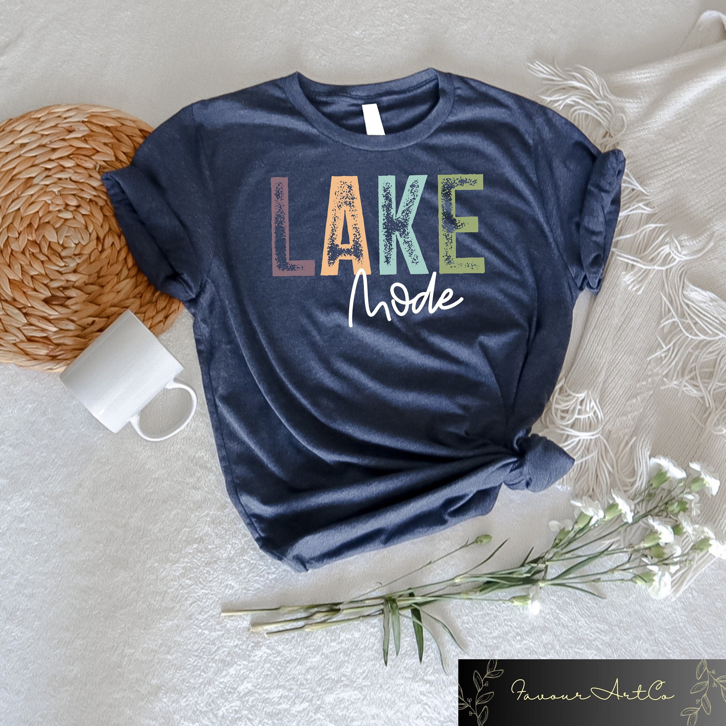 Distressed Lake Mode Shirt Lake Life Shirt Summer Vacation Shirt Lake Vibes Shirt Camping Outfit Summer Camp Tee Gift For Adventurer Graphic Tee – Feel-Good Design · Must-Have Style