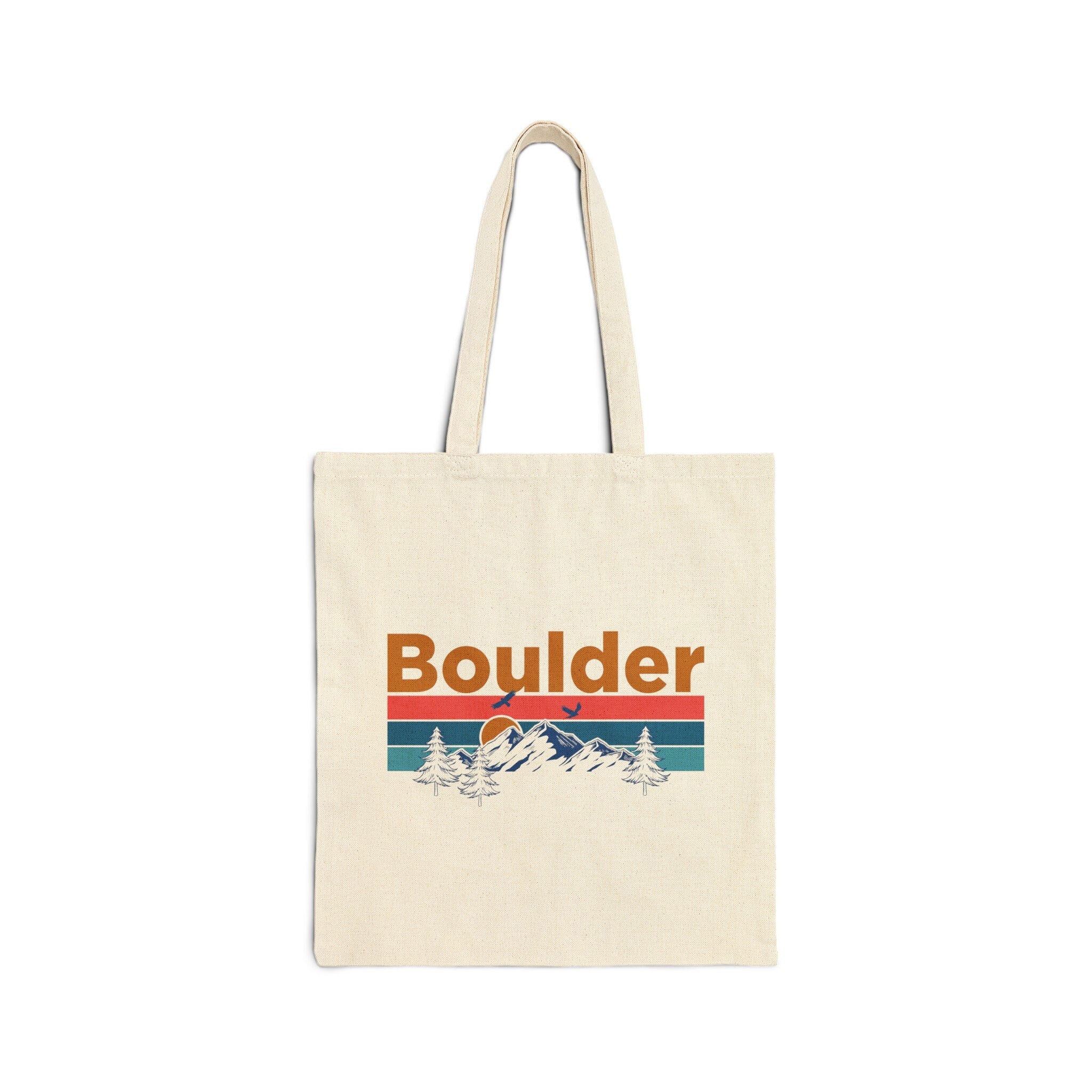 Boulder Colorado Tote Bag Cotton Canvas Boulder Bag Personalization Available Tote Bag – Fan Favorite · Trending Graphic Apparel