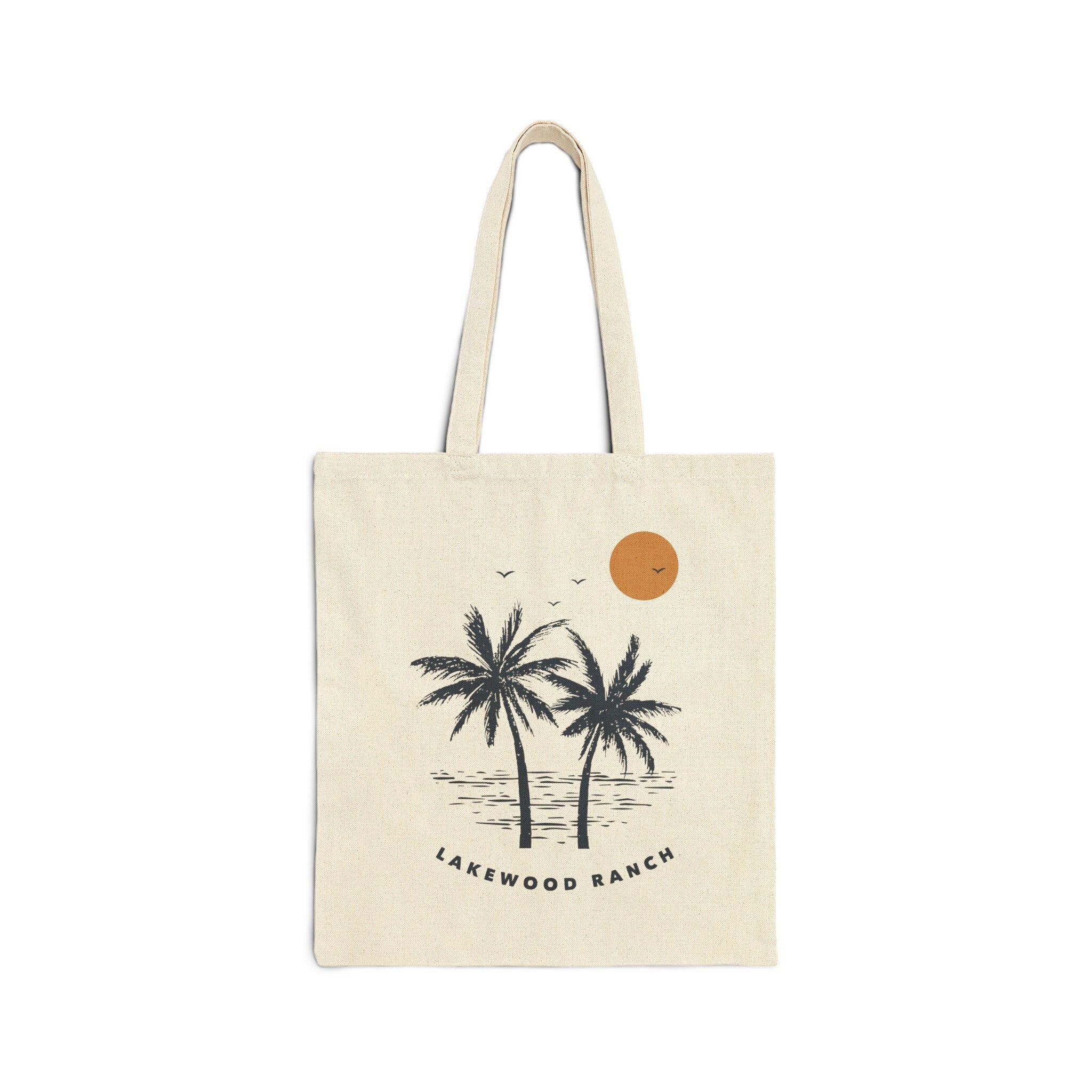 Lakewood Ranch Florida Tote Bag Cotton Canvas Lakewood Ranch Bag Personalization Available Tote Bag – Aesthetic Look · High-Quality Print