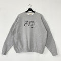 Vintage 90s No Fear Sweatshirt No Fear Crewneck No Fear Sweater Pullover No Fear Skateboard No Fear Eyes Embroidered Logo Grey XLarge Sweatshirt – Easygoing Wear · Great Gift For Fans