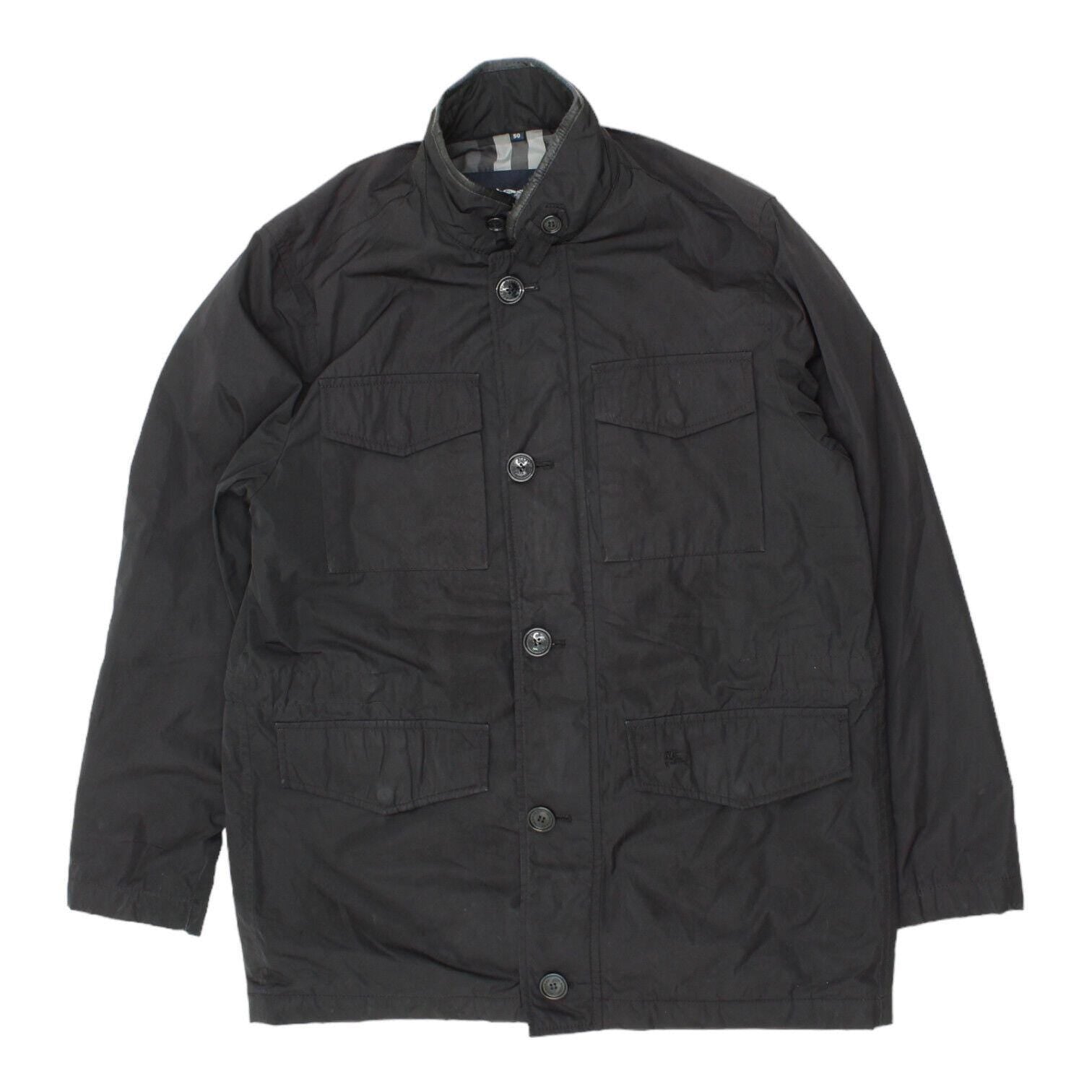 Burberry London Mens Black Quilted Coat Vintage High End Designer Jacket VTG Graphic Tee – Soft Feel · Perfect For Daily Wear