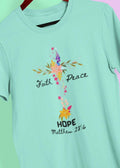 Ladies Christian Shirt Faith Hope Peace Spiritual T Shirt Gift For Wife Mother Daughter High Quality Garment Dyed T shirt Graphic Tee – Easygoing Wear · Perfect For Daily Wear