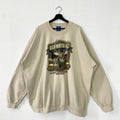 Vintage Deer Sweatshirt Deer Crewneck Outfitter Deer Sweater Pullover Wildlife White Tailed Moose Bar Wolf Eagle Print Logo Beige XXXLarge Sweatshirt – Easygoing Wear · Must-Have Style