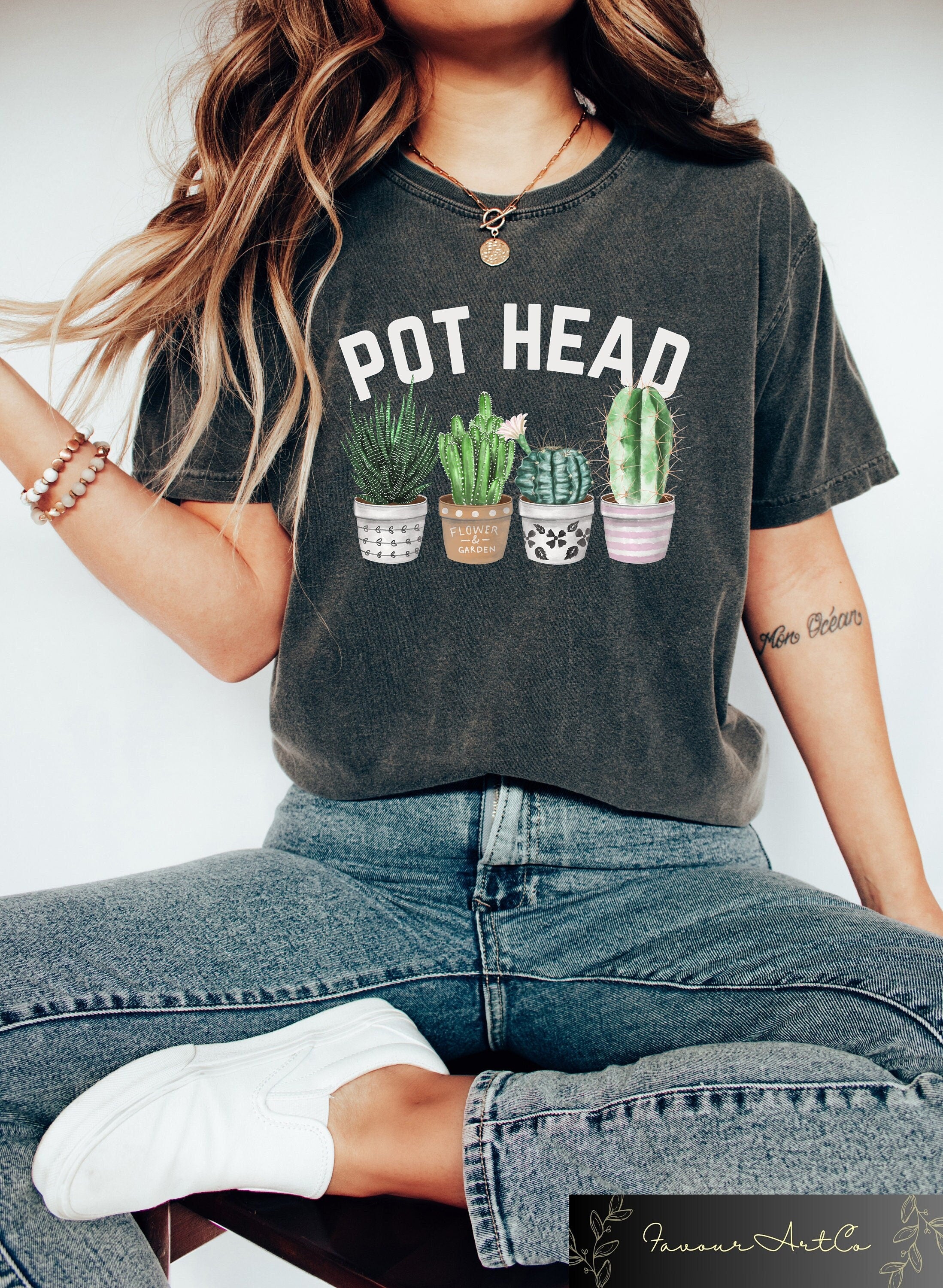 Pot Head Shirt Funny Plant Shirt Plant Lover Gift Crazy Plant Lady Plant Lover Shirt Gardening Shirt Gardening Gift Plant Mom Gift Graphic Tee – Everyday Comfort · Top Pick For Any Outfit