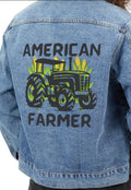 Men39s Farmer Denim Jacket American Farmer Jean Coat Gift For Husband Son Dad Farming High Quality Jacket Show Your Pride Graphic Tee – Aesthetic Look · Must-Have Style