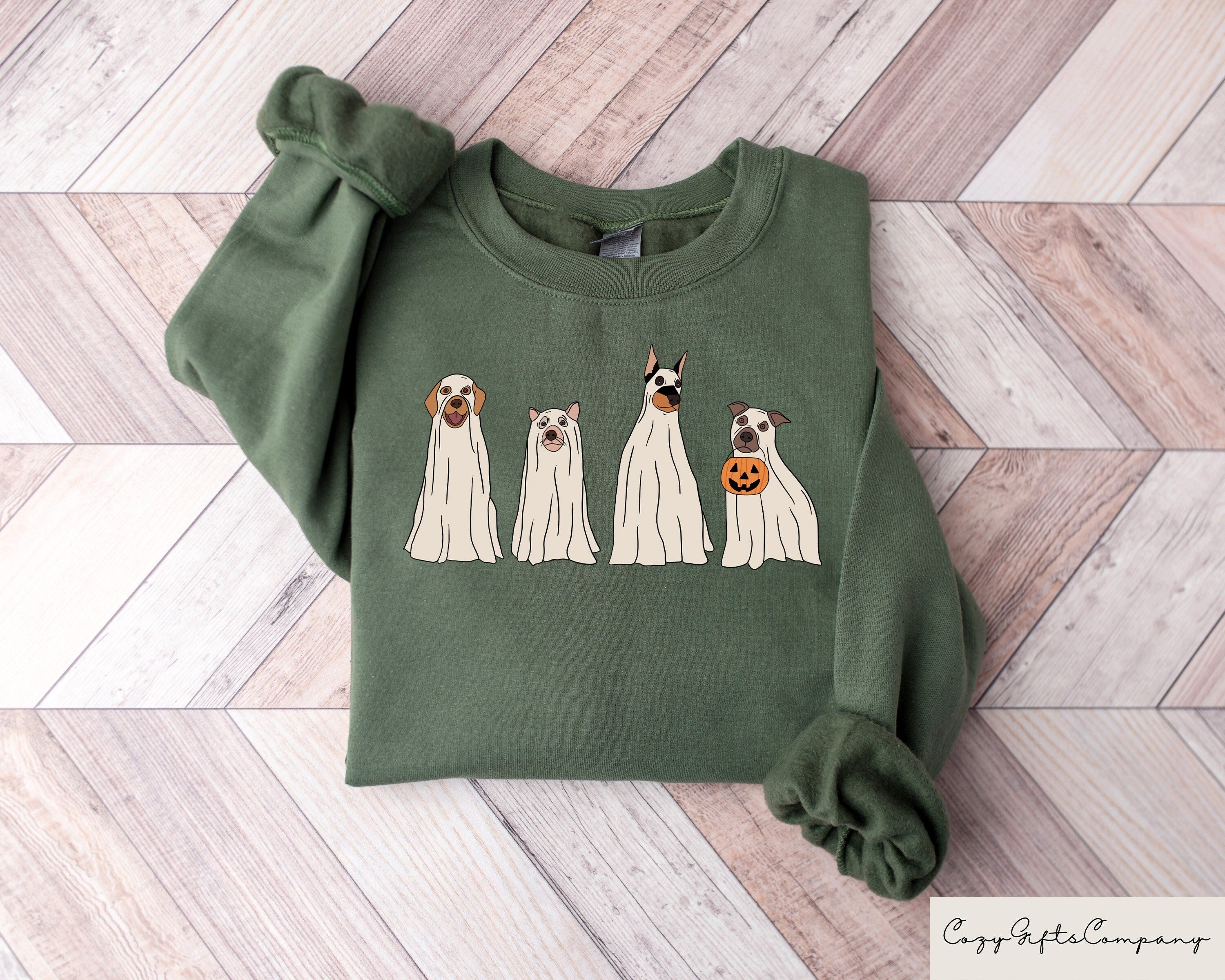 Halloween Dogs Sweatshirt Ghost Dog Tshirt Funny Halloween Shirt Boo Dogs Crewneck Spooky Halloween Sweater Halloween Gifts Sweatshirt – Feel-Good Design · Great Gift For Fans